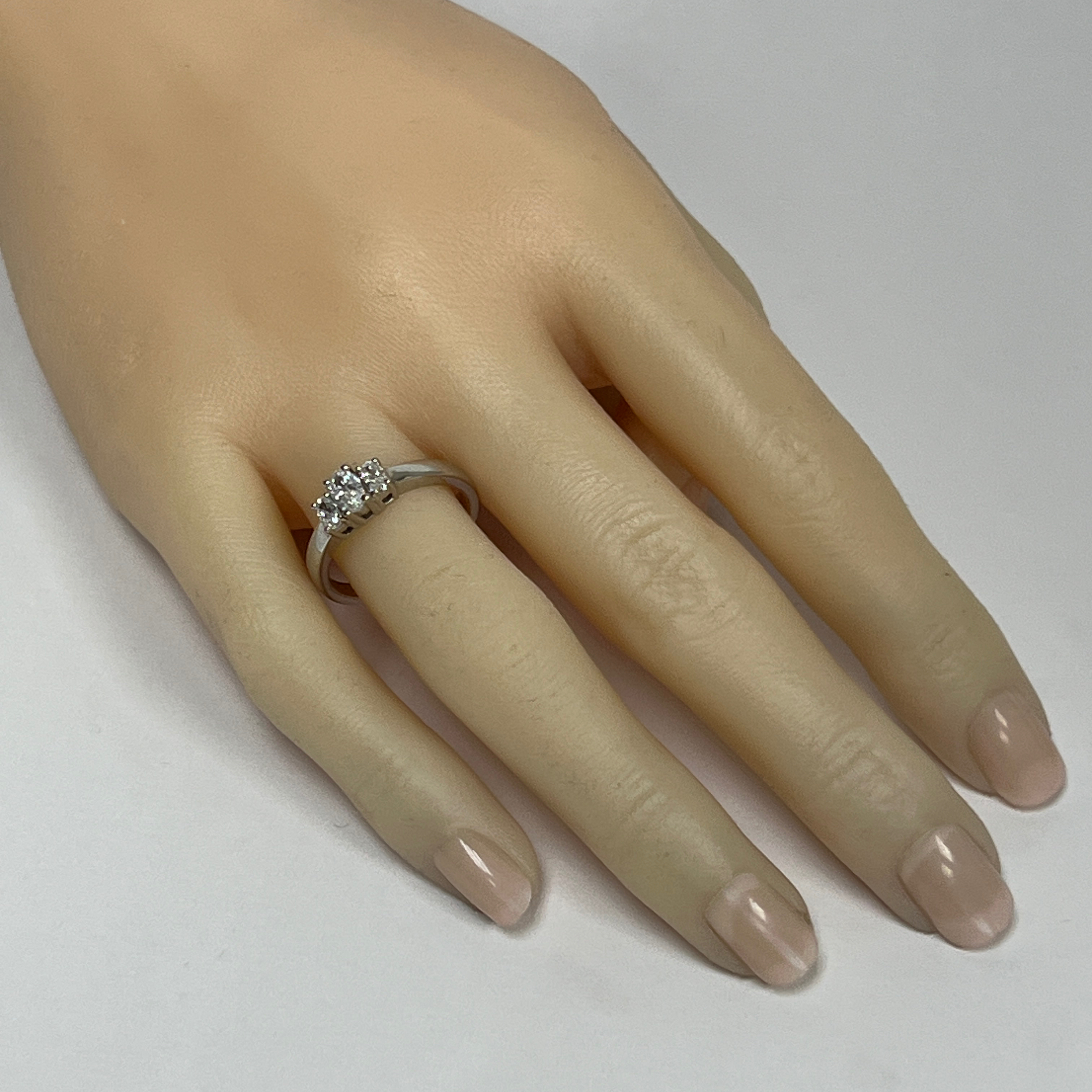 3 Stone Natural Diamond Ring