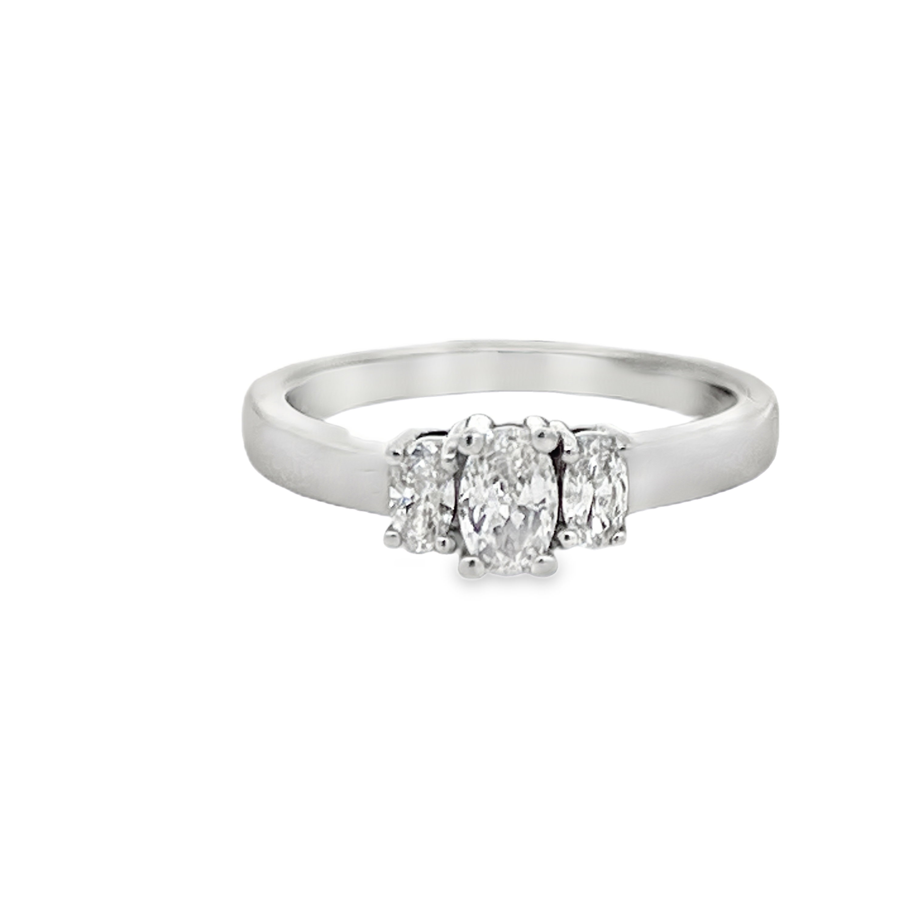 3 Stone Natural Diamond Ring