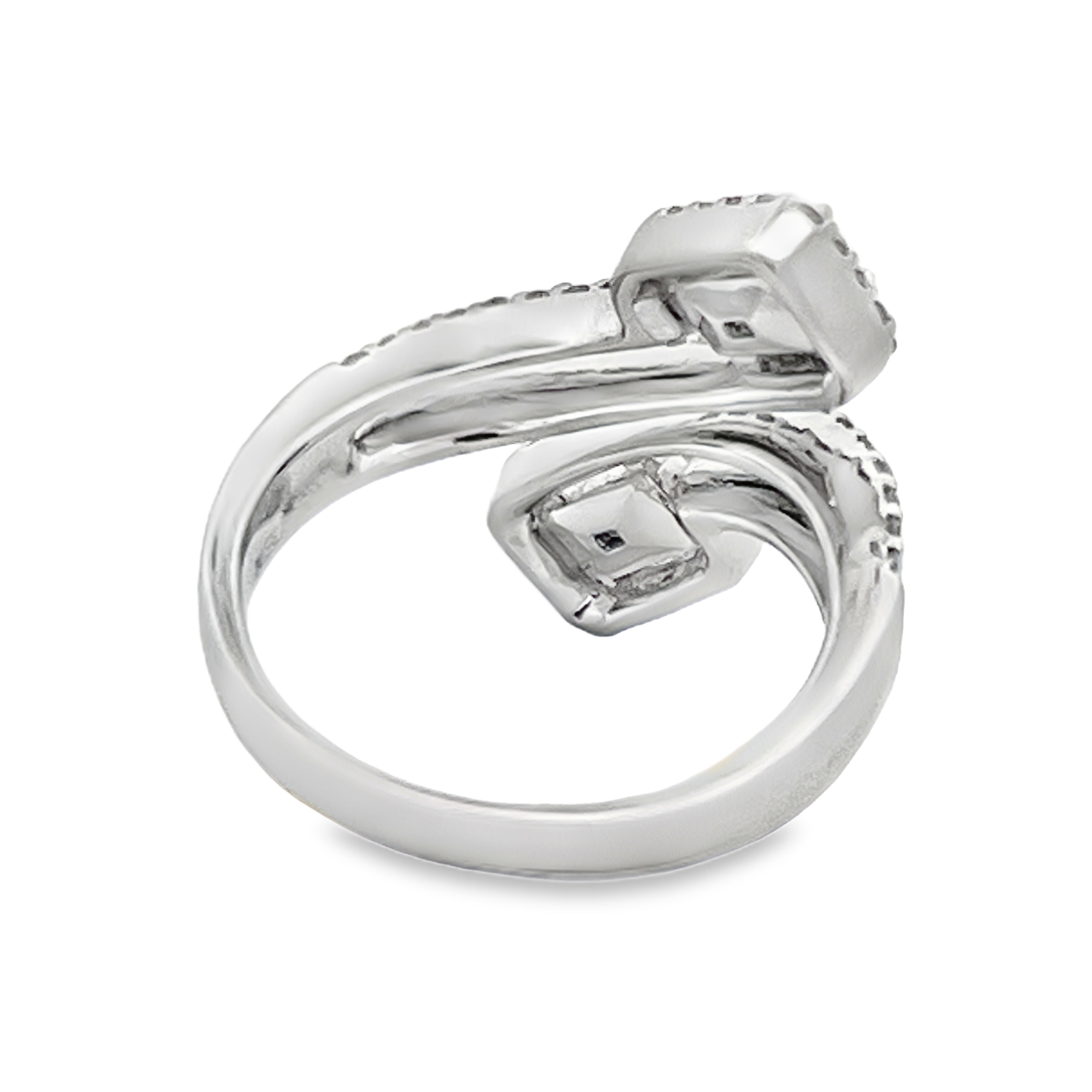Natural Diamond Bypass Ring