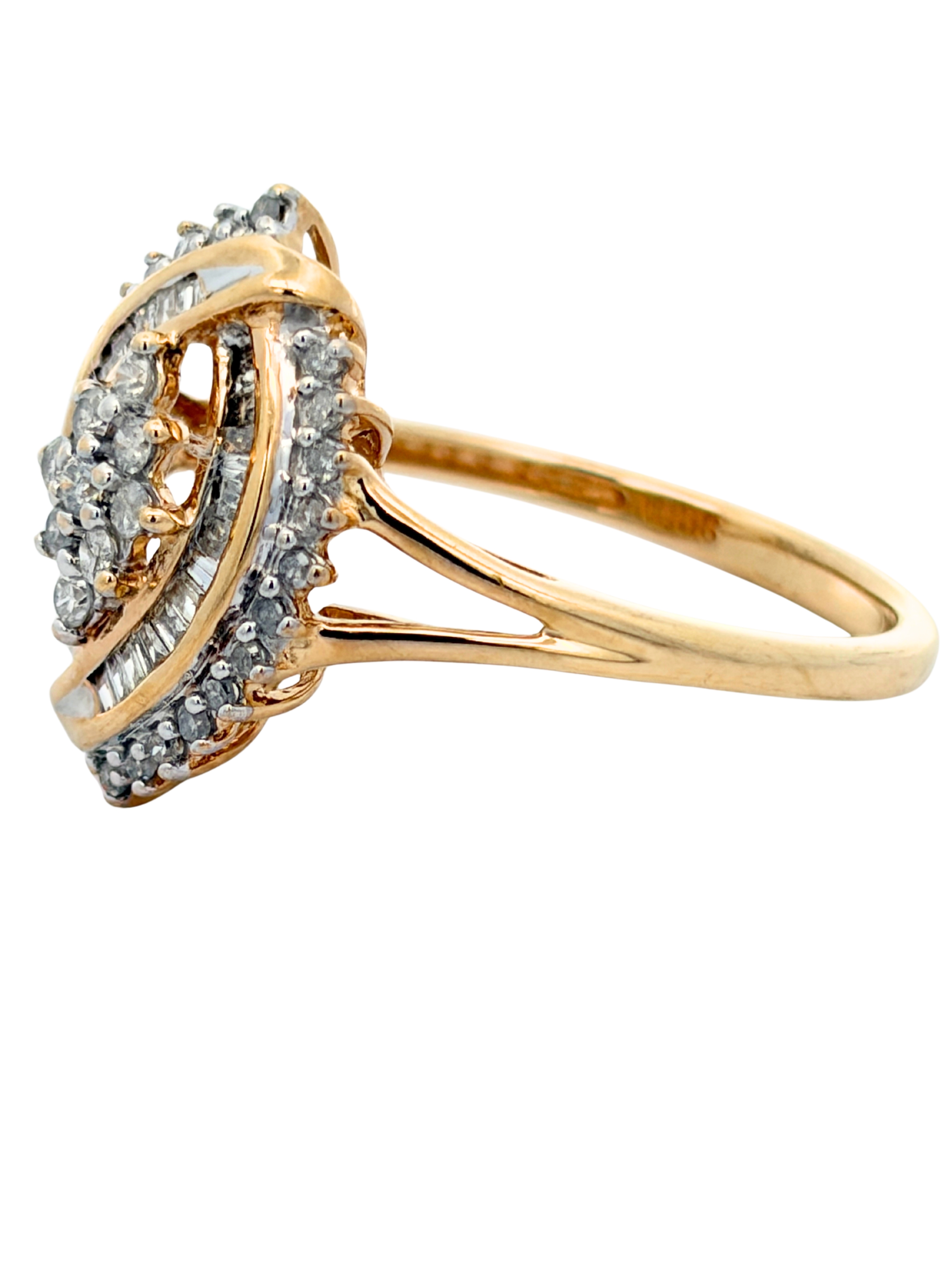 Marquise Shaped Diamond Ring