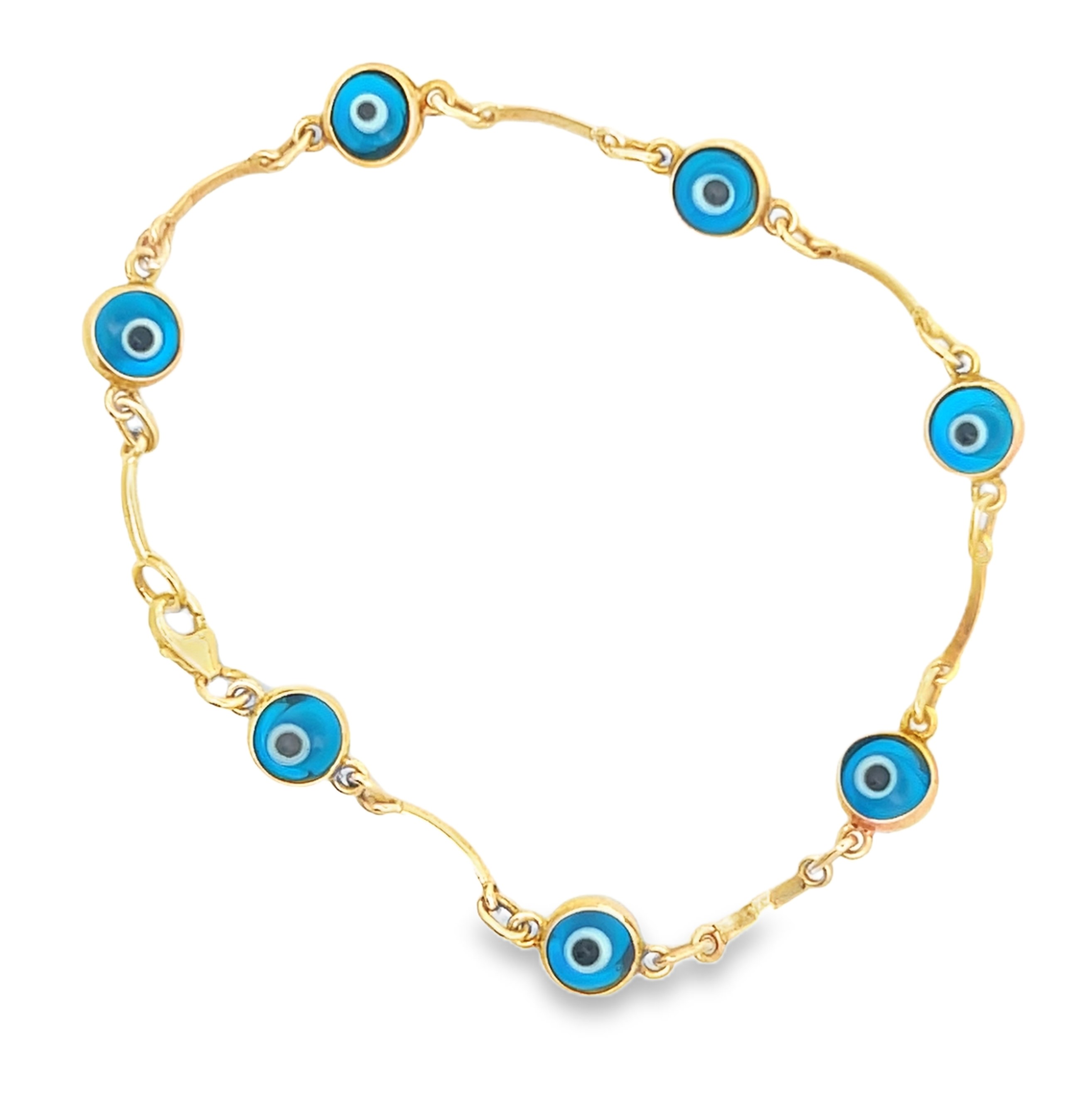 14K Evil Eye Bracelet