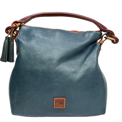 Dooney & Bourke Florentine Twist Strap Hobo Bag in Teal. A versatile everyday luxury bag that 