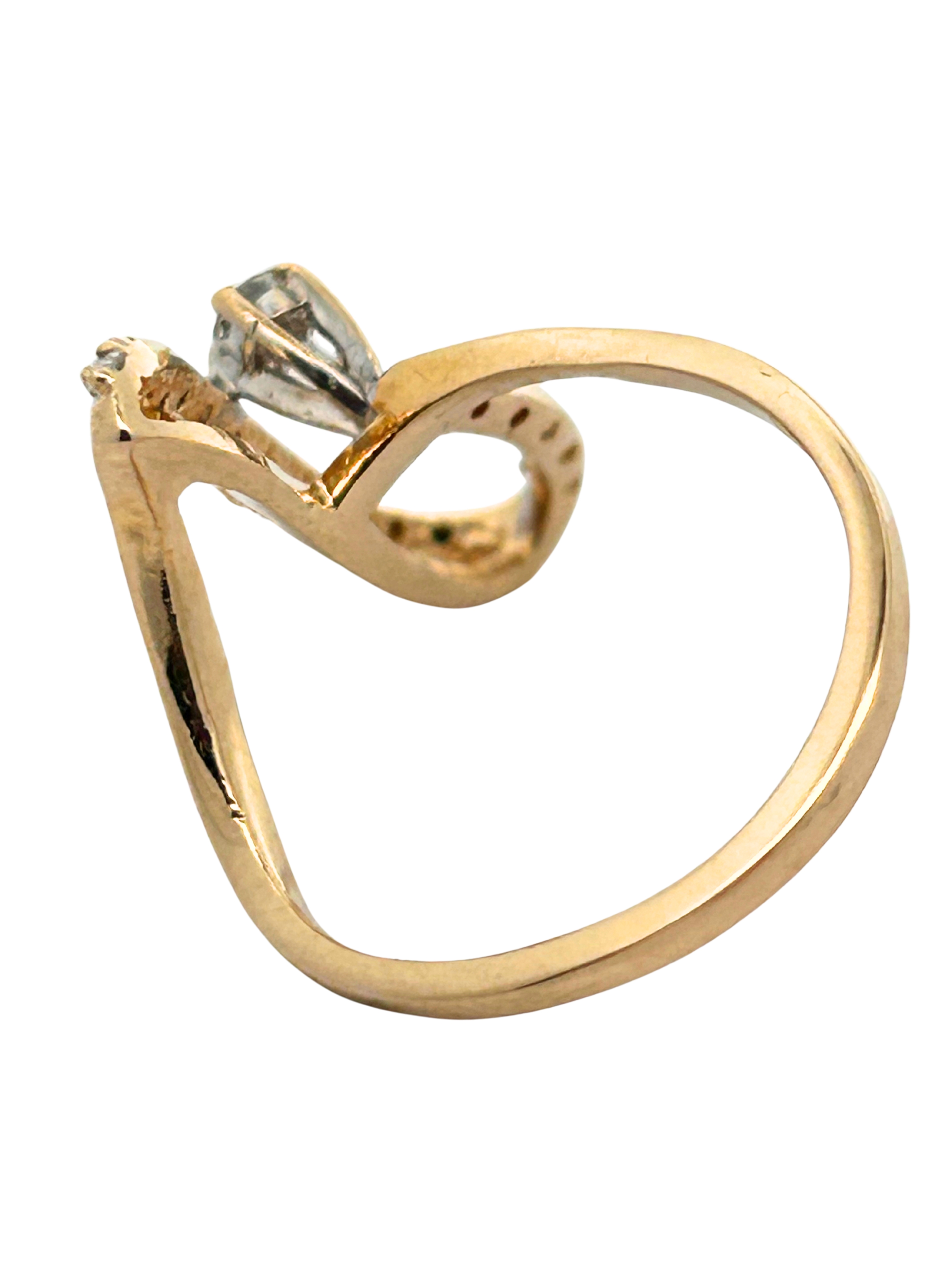Diamond Wave Ring
