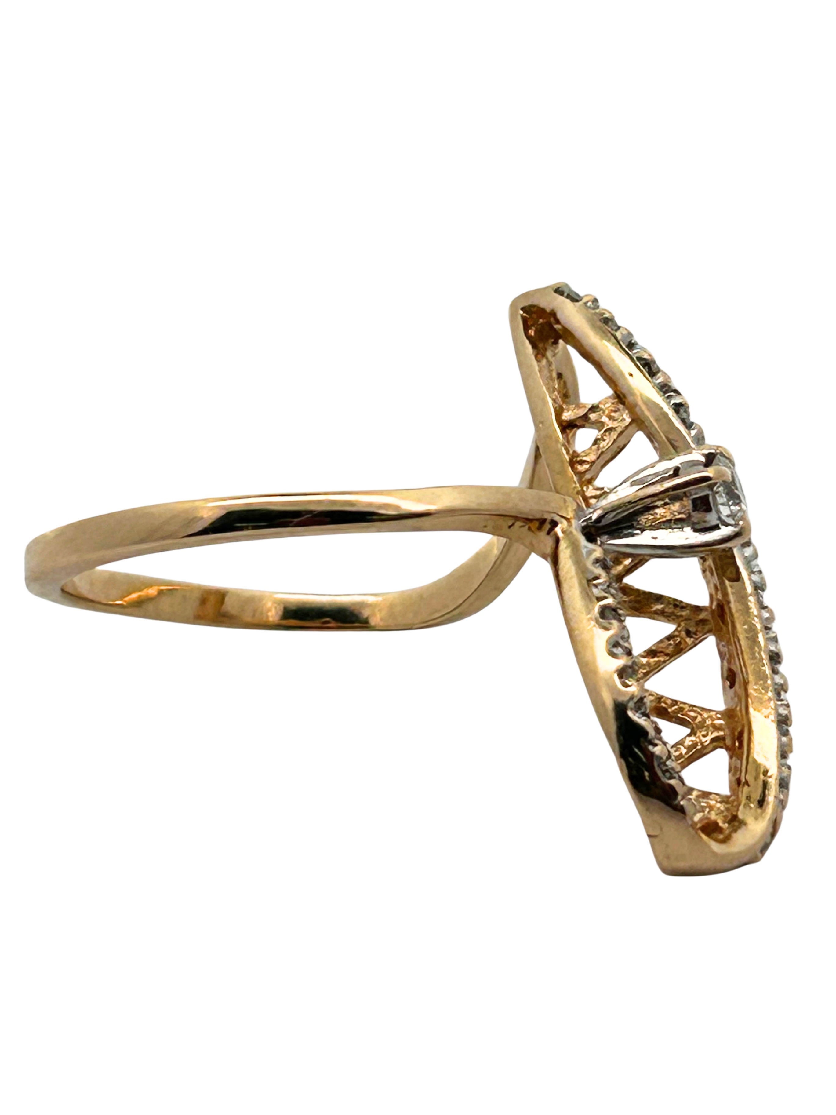 Diamond Wave Ring