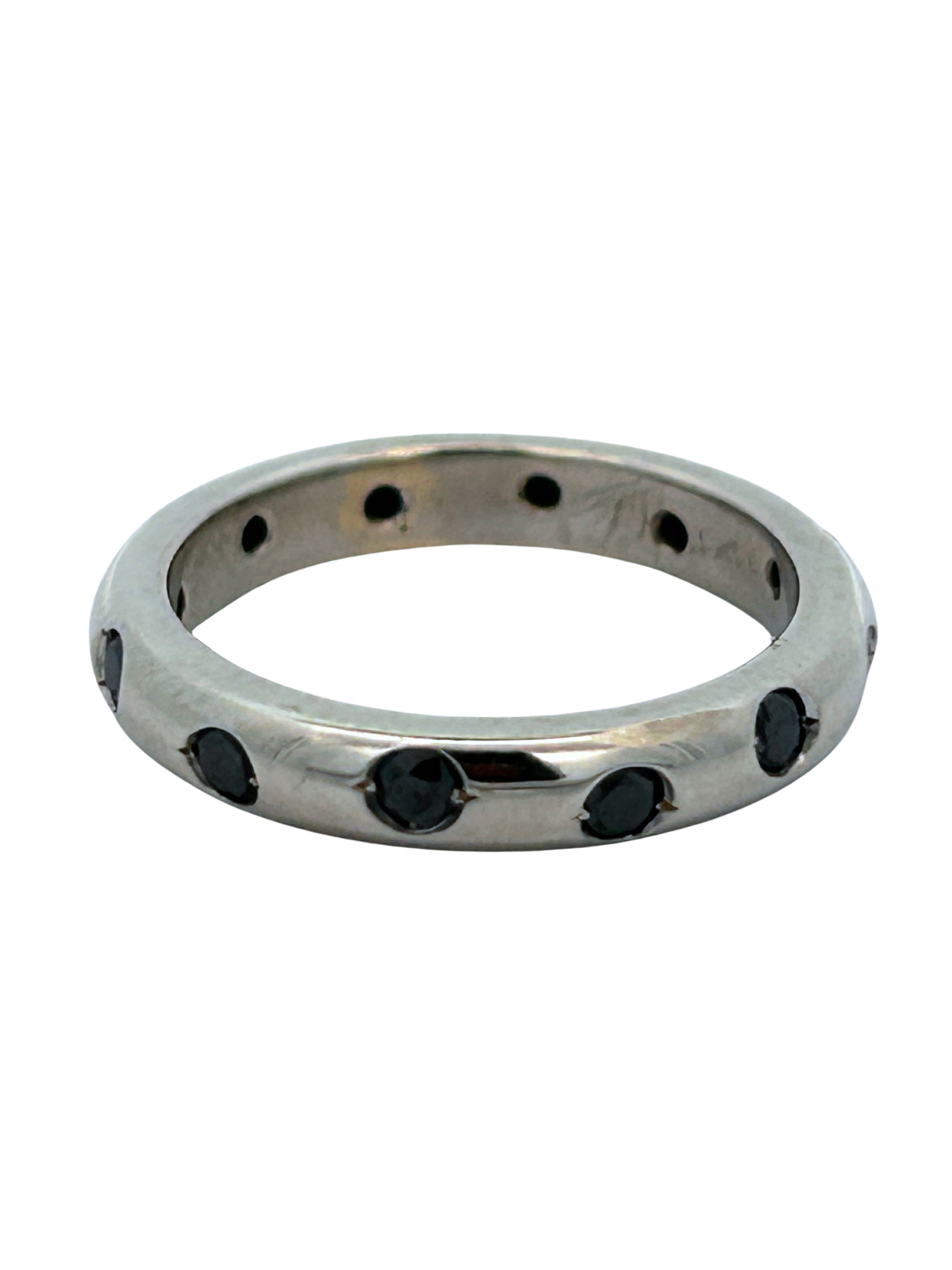 Black Diamond Eternity Band Ring