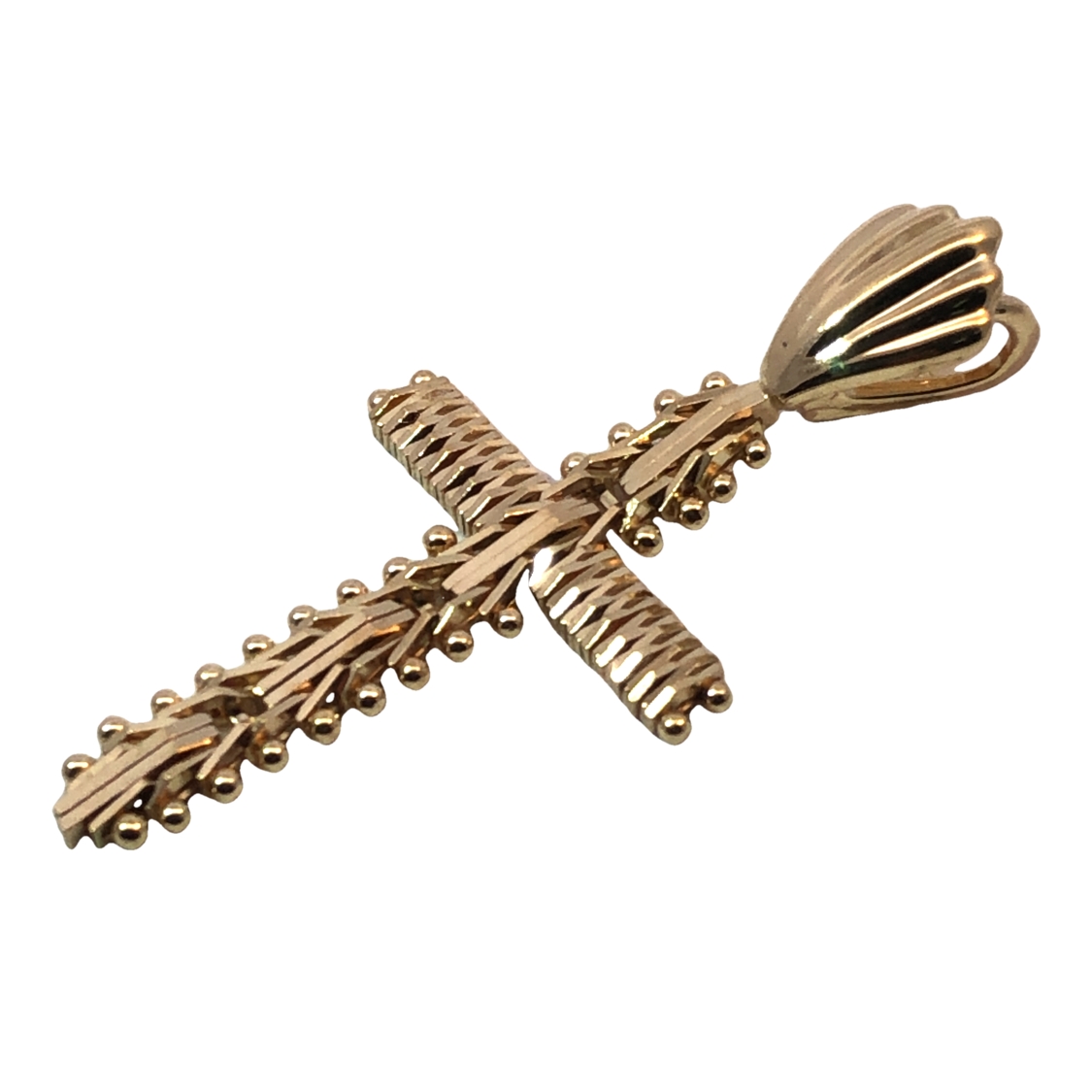 14K Flexible Cross Pendant