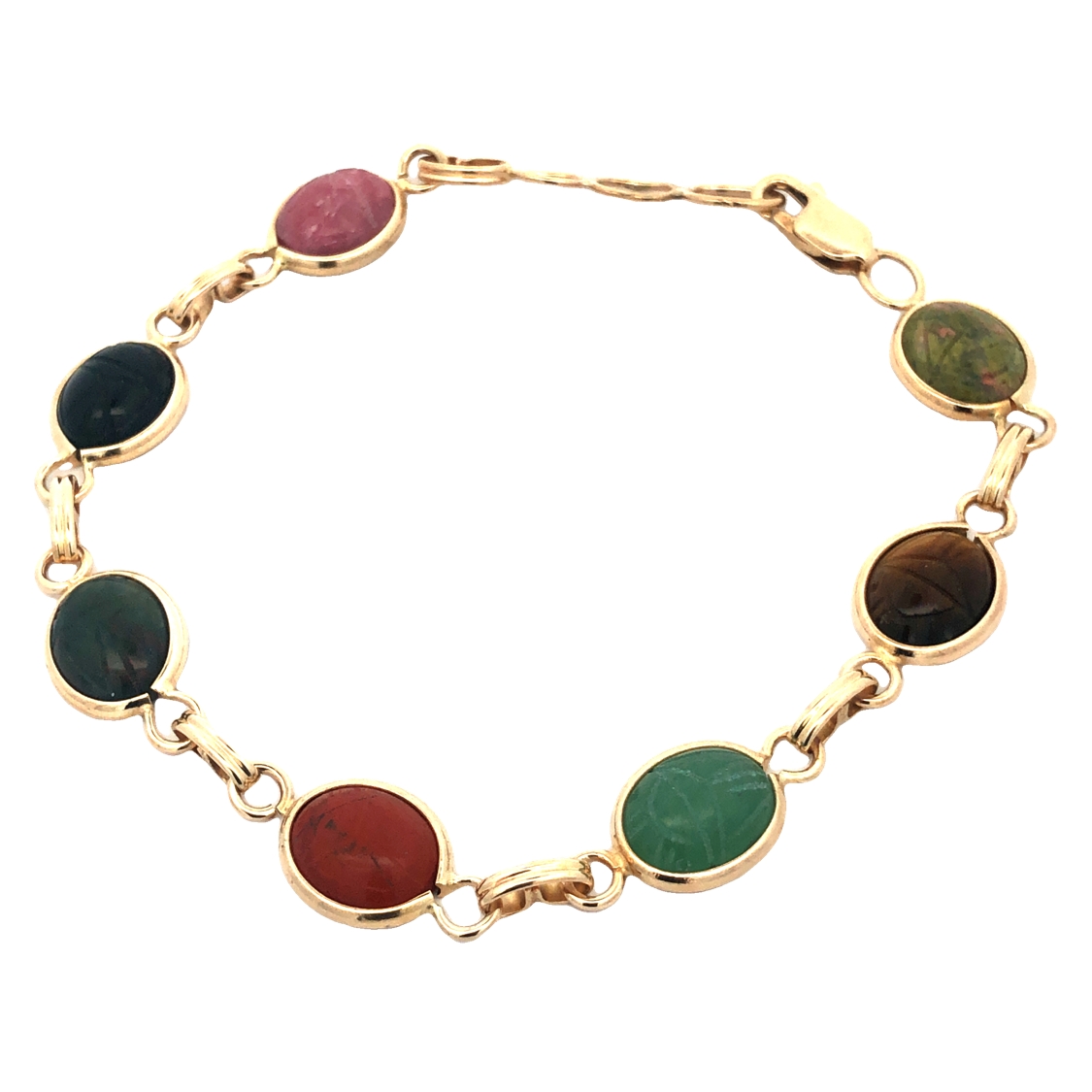 Egyptian Revival Scarab Bracelet