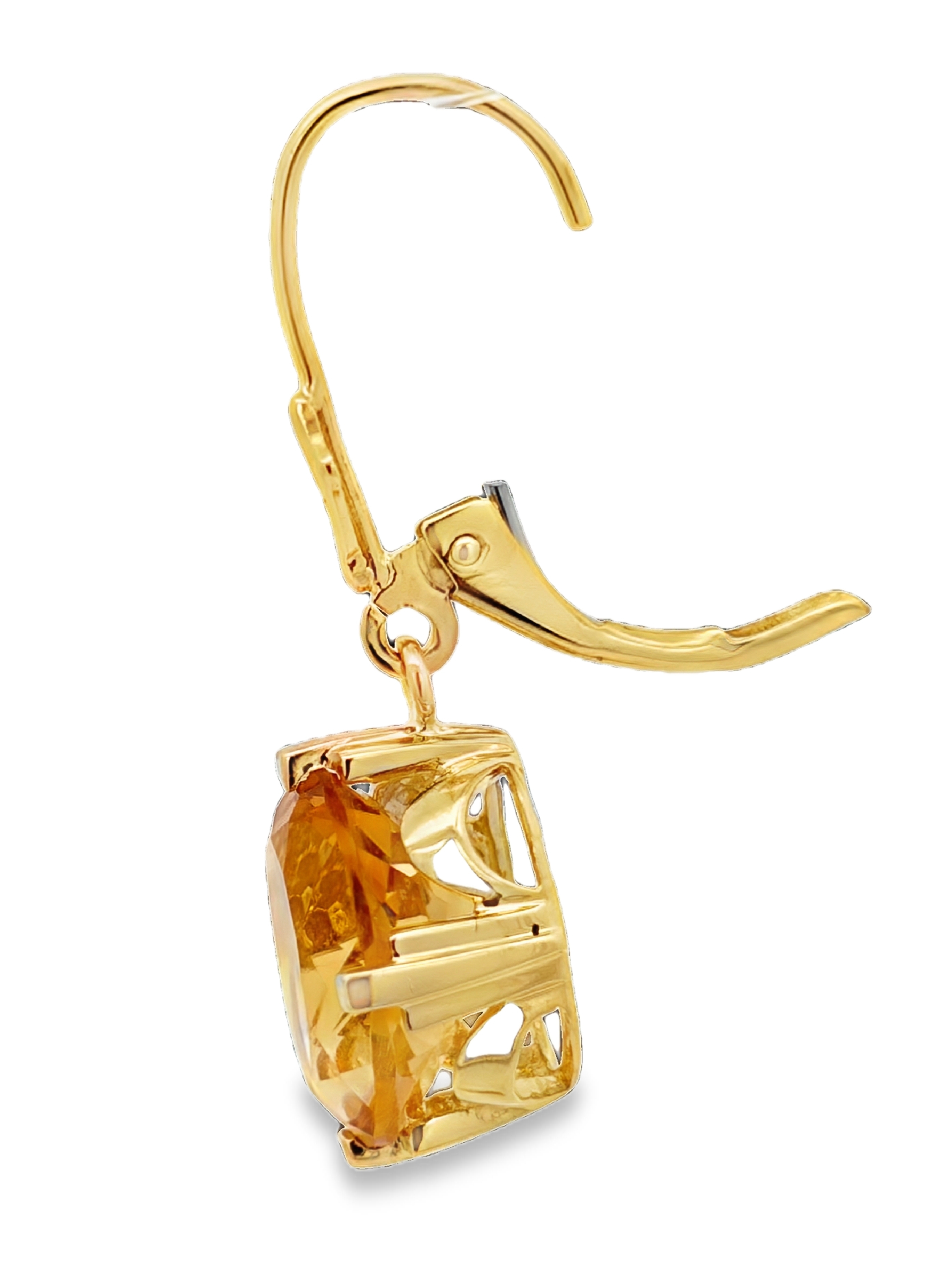 14K Citrine Earrings
