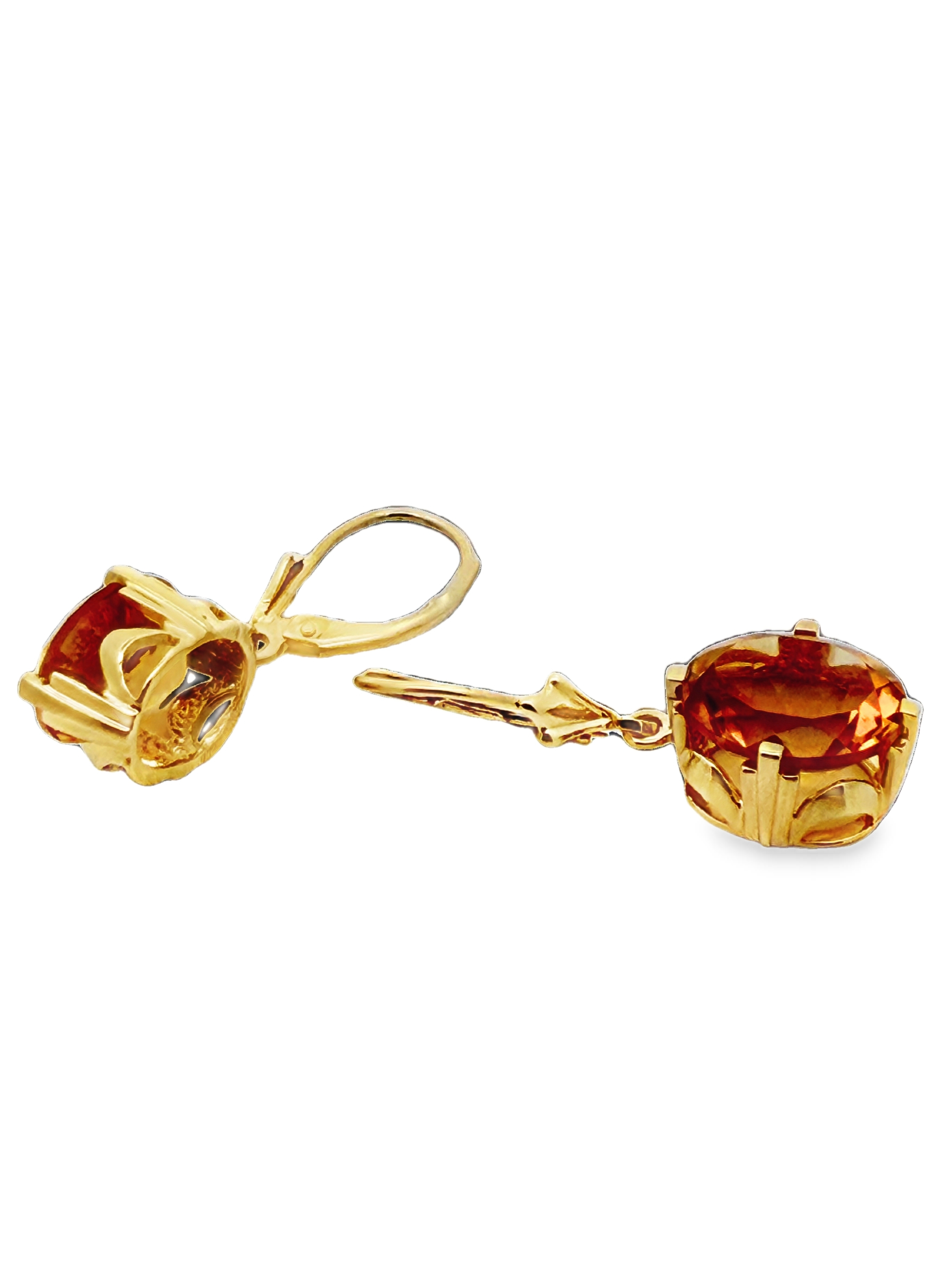 14K Citrine Earrings