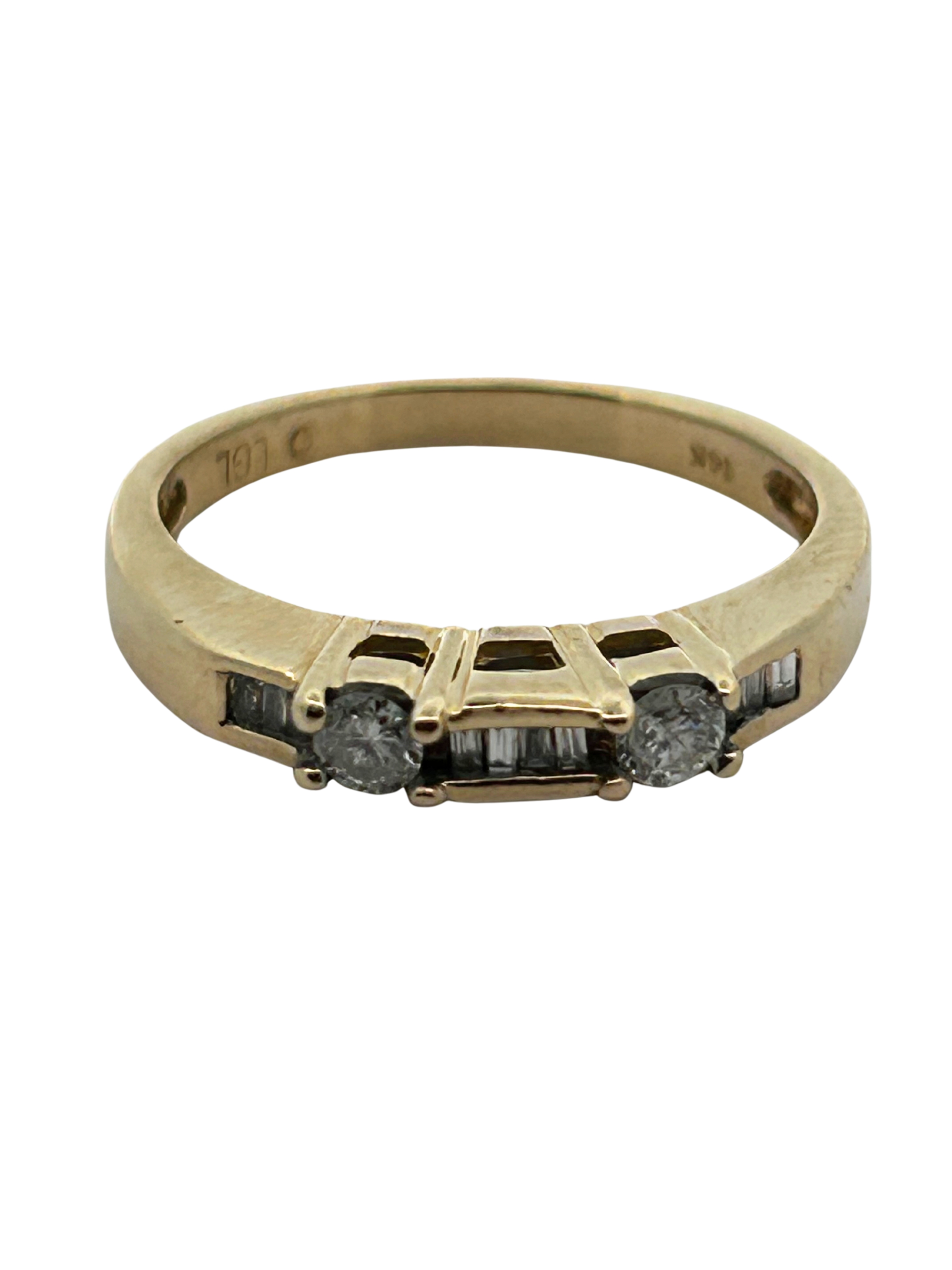 14K Diamond Band Ring