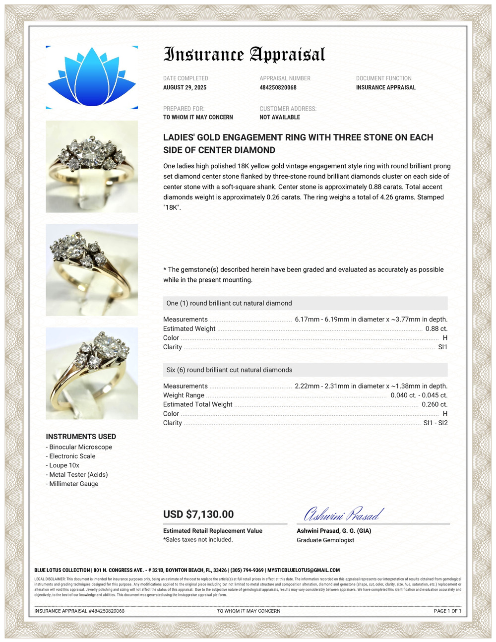 18K Diamond Ring