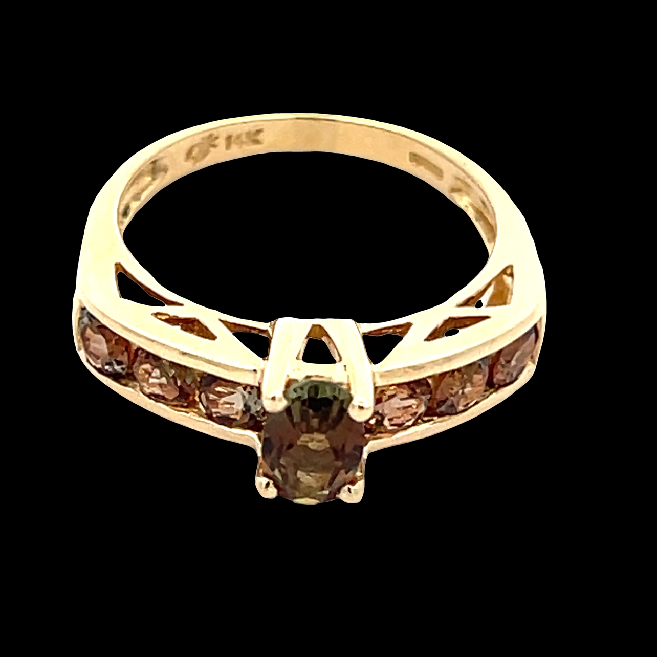 14K Quartz Ring