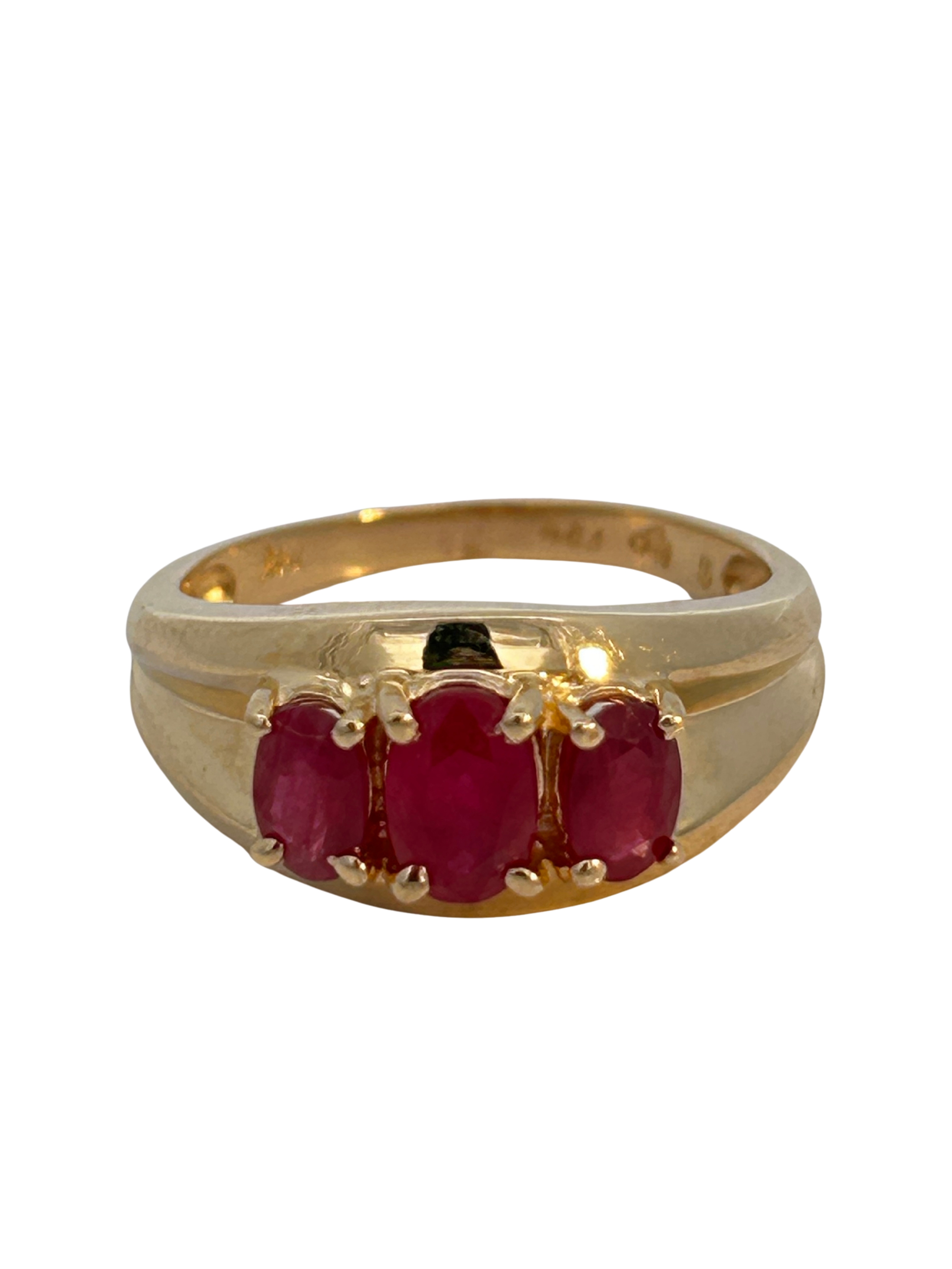 Past Present Future Ruby Ring
