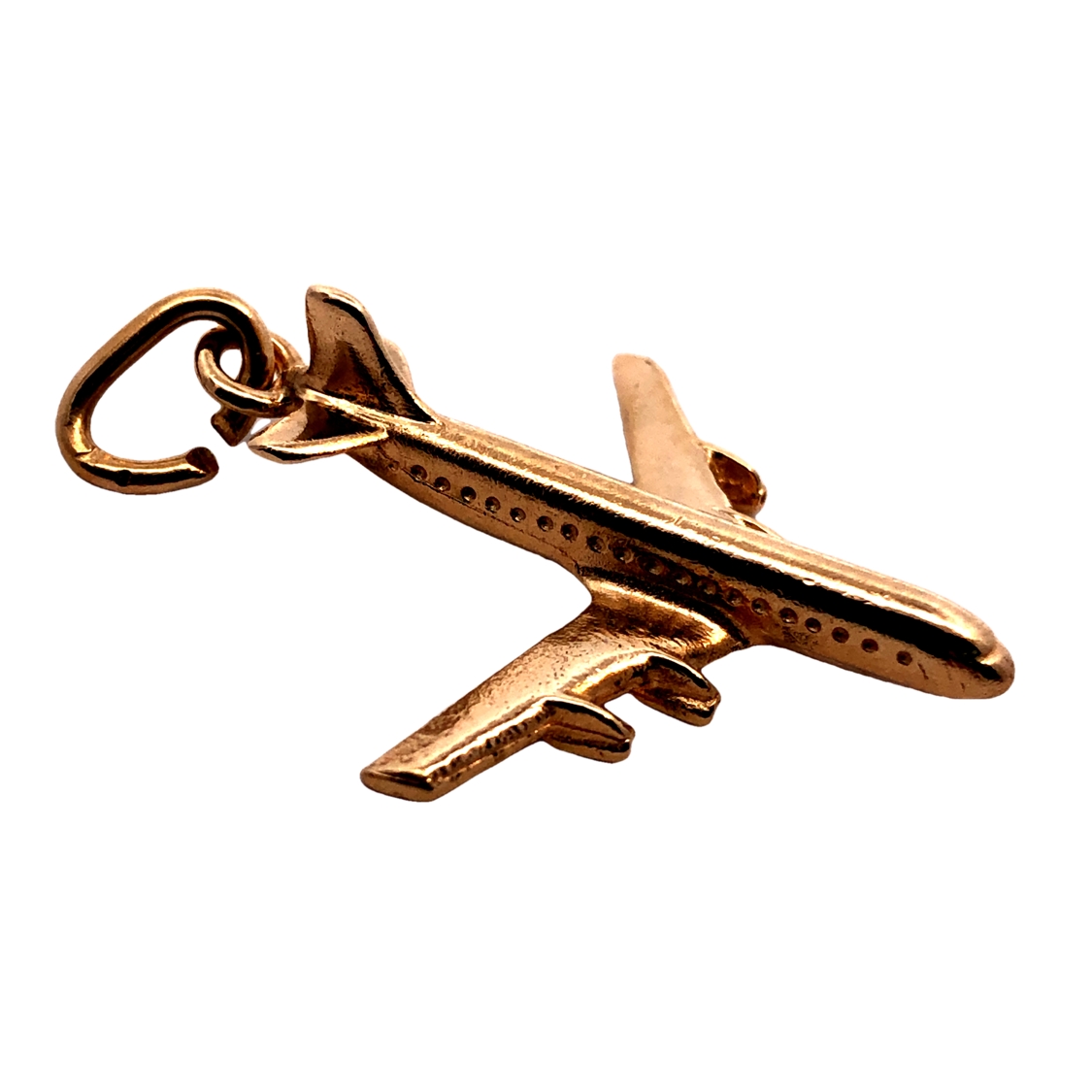 Vintage 14k Air Plane Charm Pendant