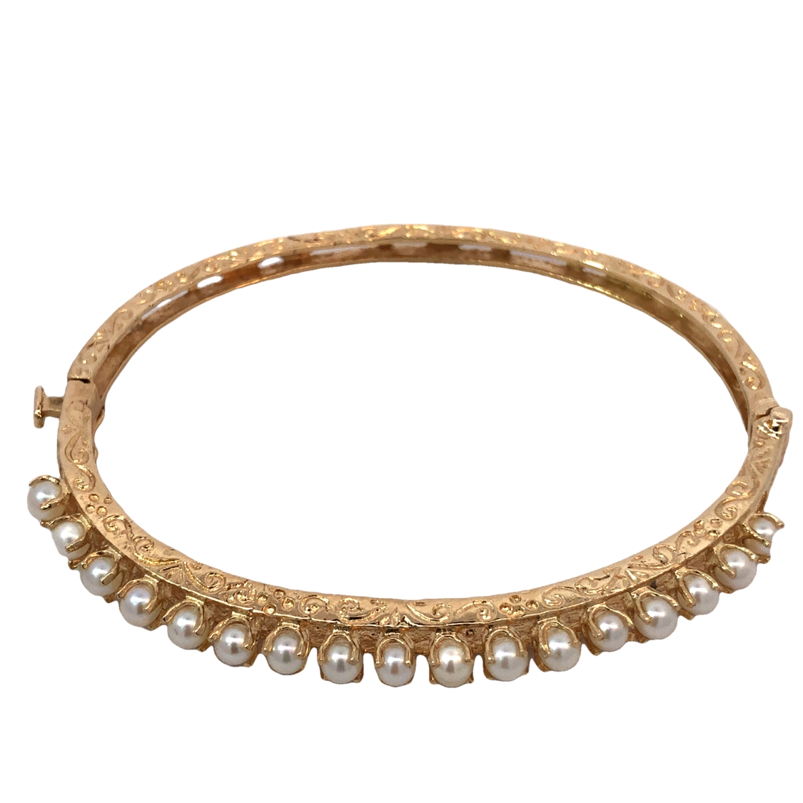 Pearl Bangle Bracelet