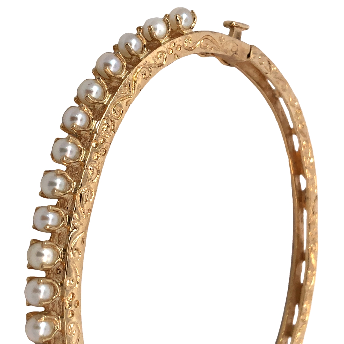 Pearl Bangle Bracelet