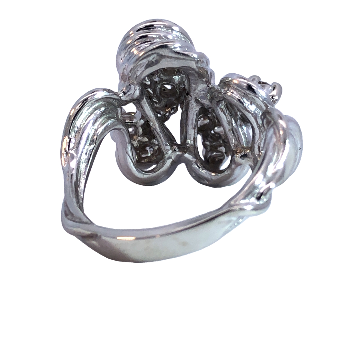 White Gold Diamond Cluster Ring