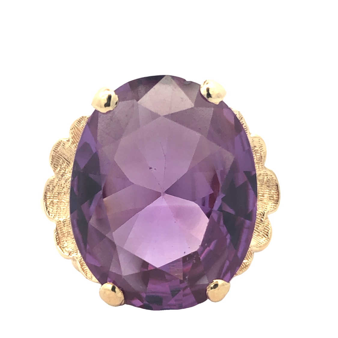 Synthetic Alexandrite Ring