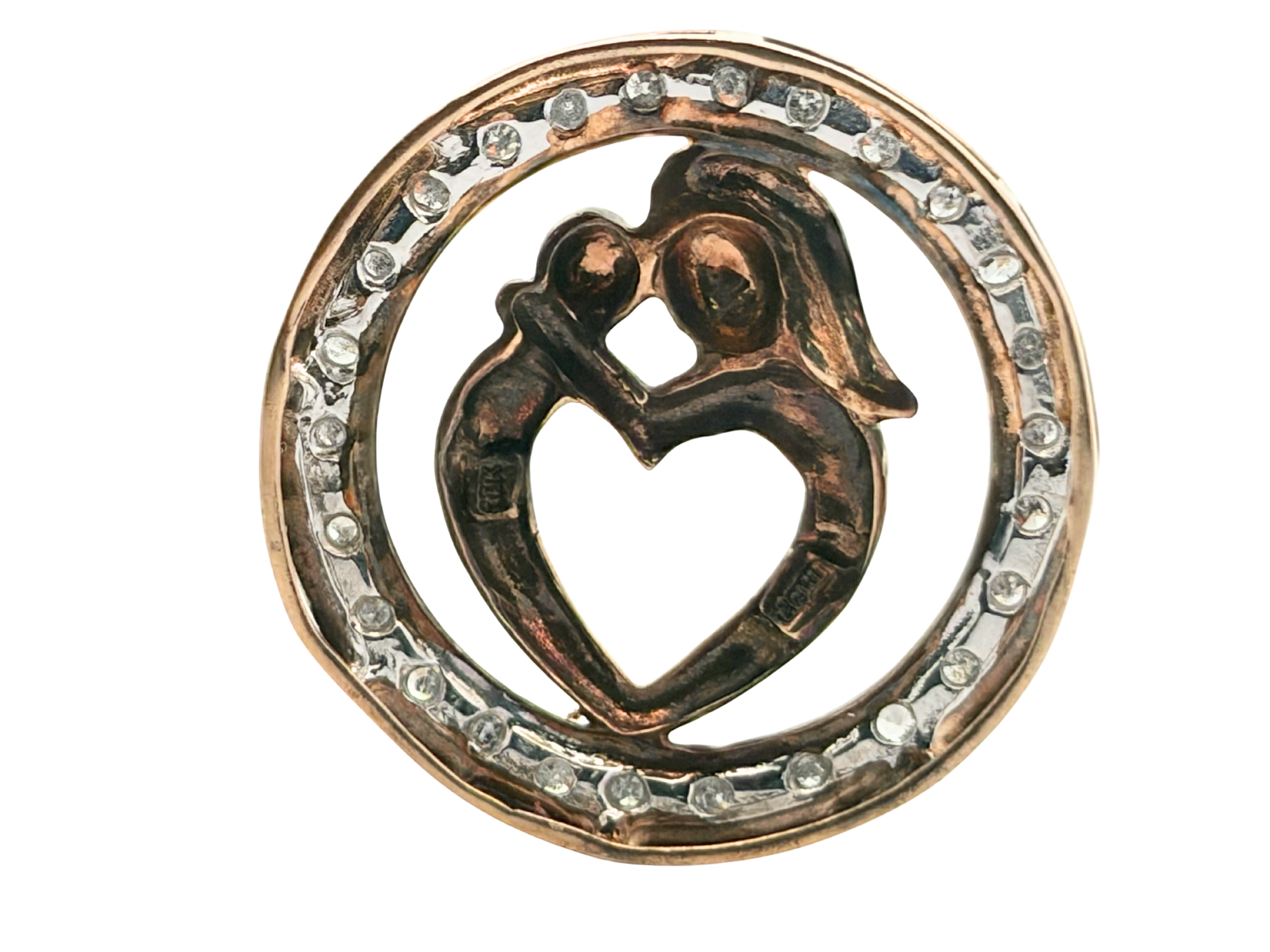 Mother & Child Diamond Pendant