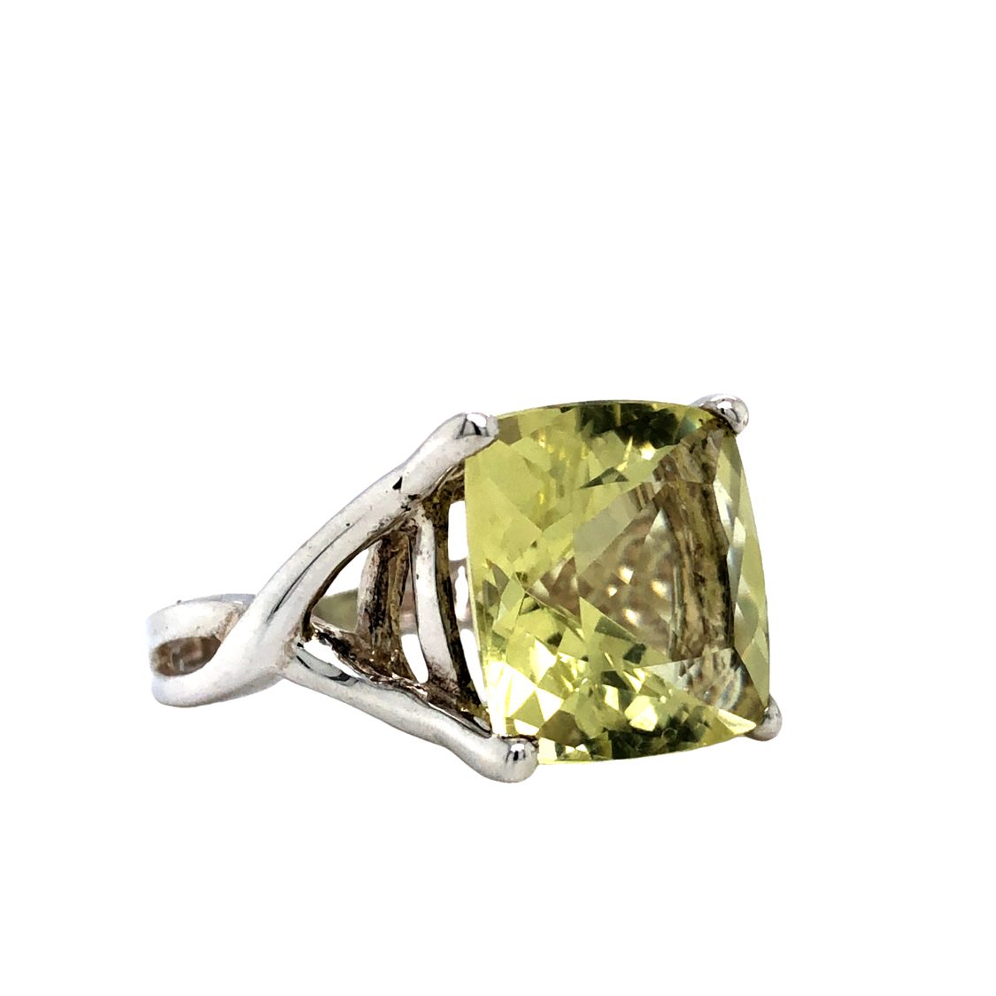 Yellowish-green Gemstone Earring and Ring Set