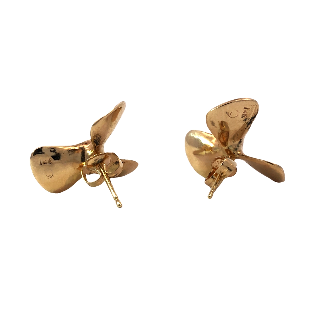 Boat Prop Stud Earrings