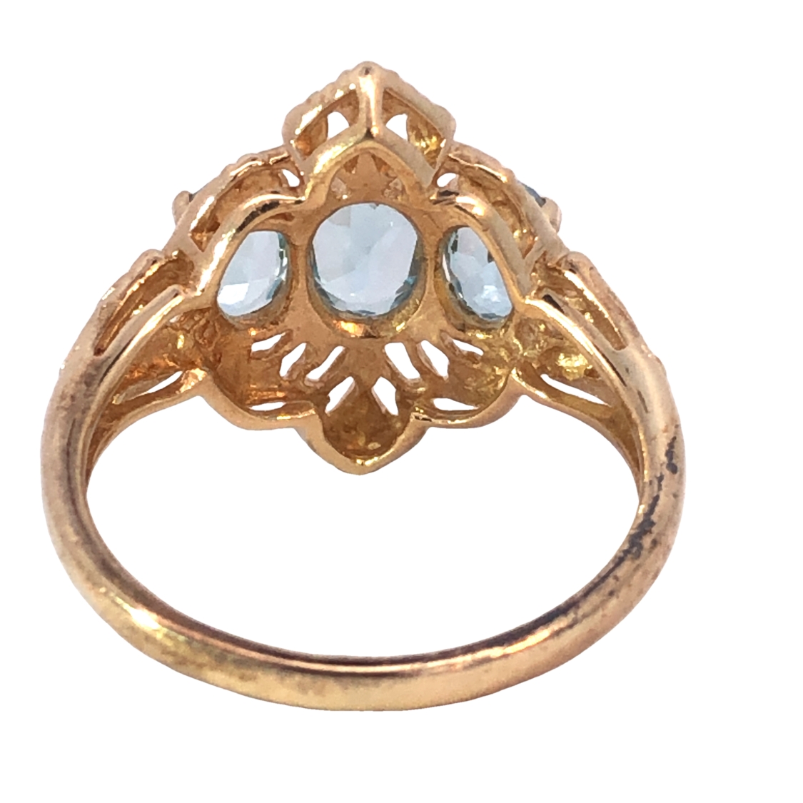 3 Blue Gemstone Ring