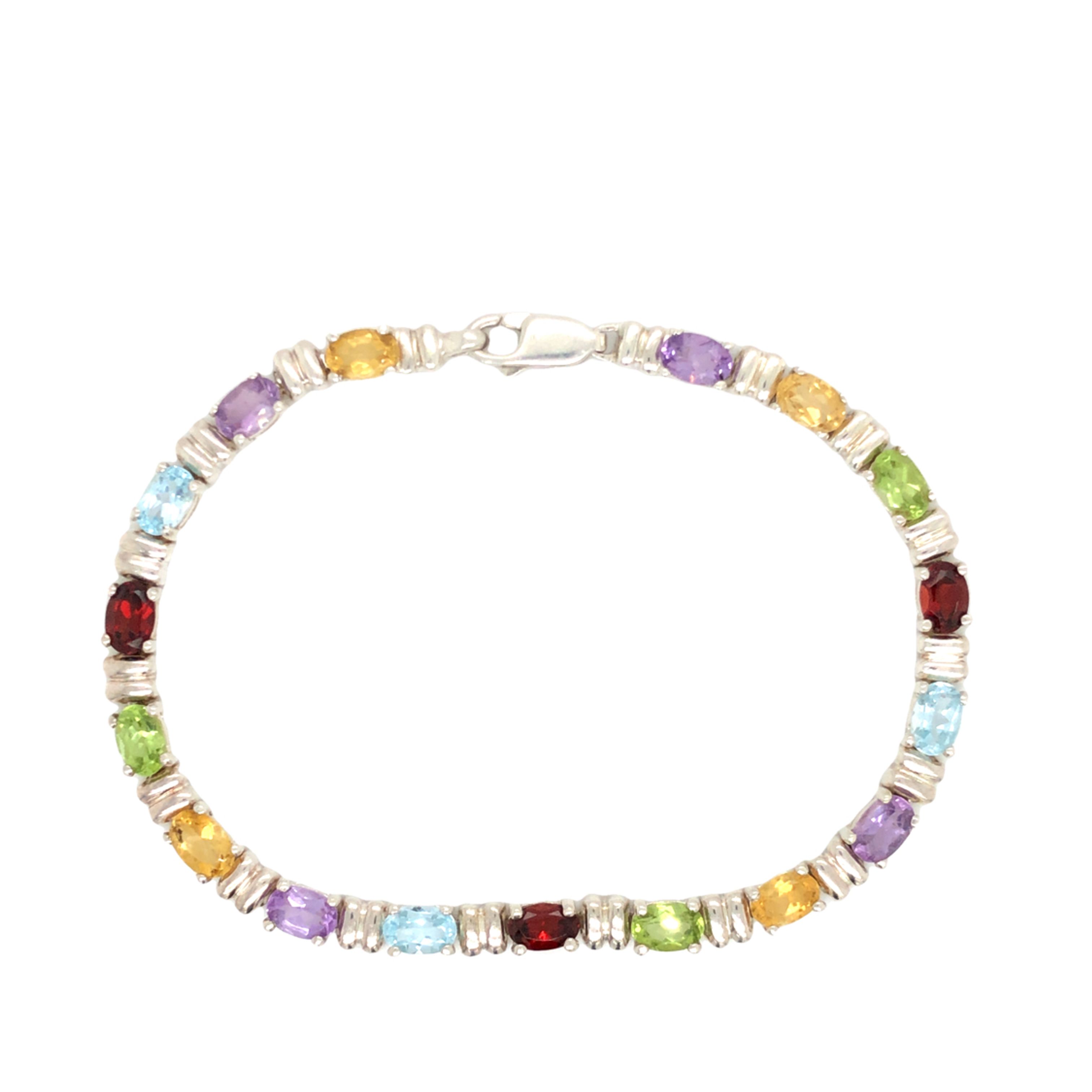 Multi Color Gemstone Bracelet