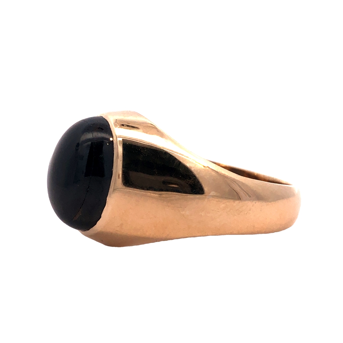Brown Star Corundum Men's Ring