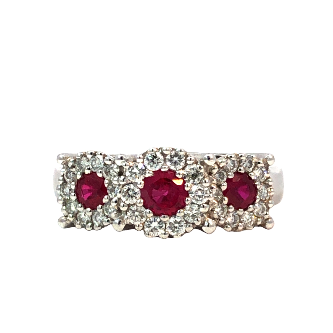 Diamond and Pink Topaz Ring
