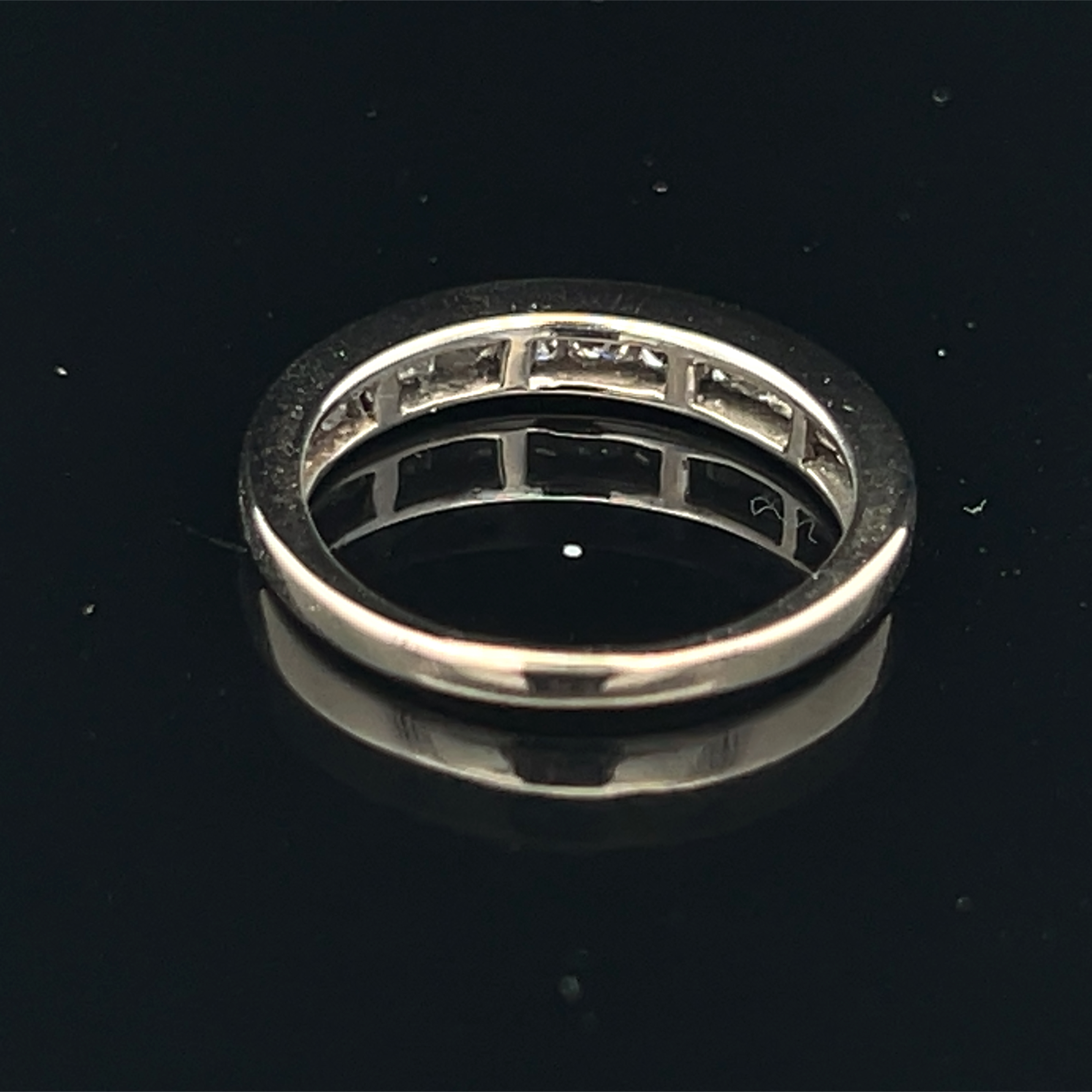 14K Channel Set Natural Diamond Band Ring