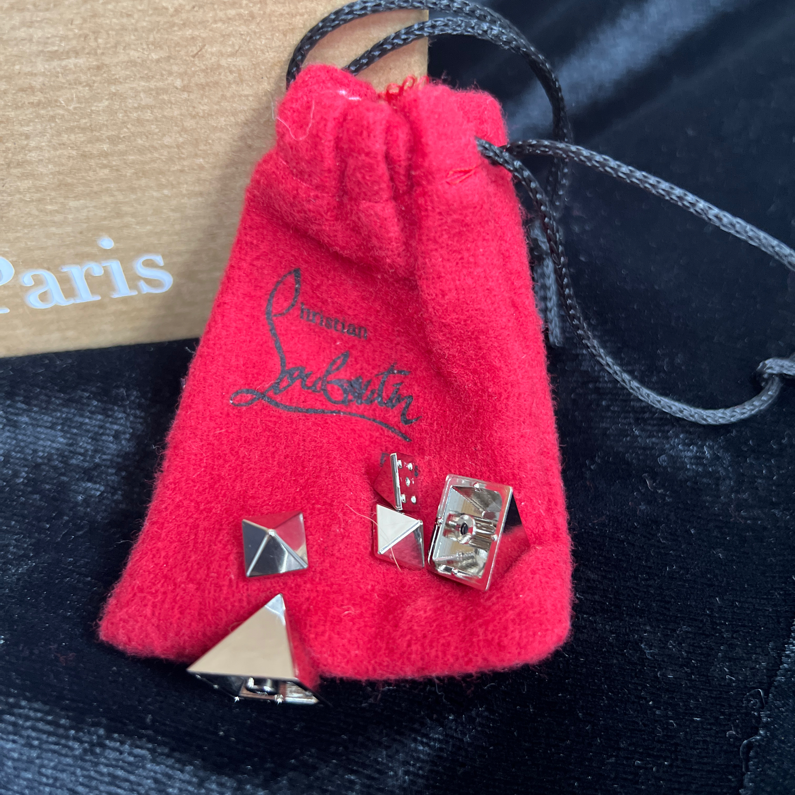 Christian Louboutin Planet Choc Flat Mini Glitter Mules