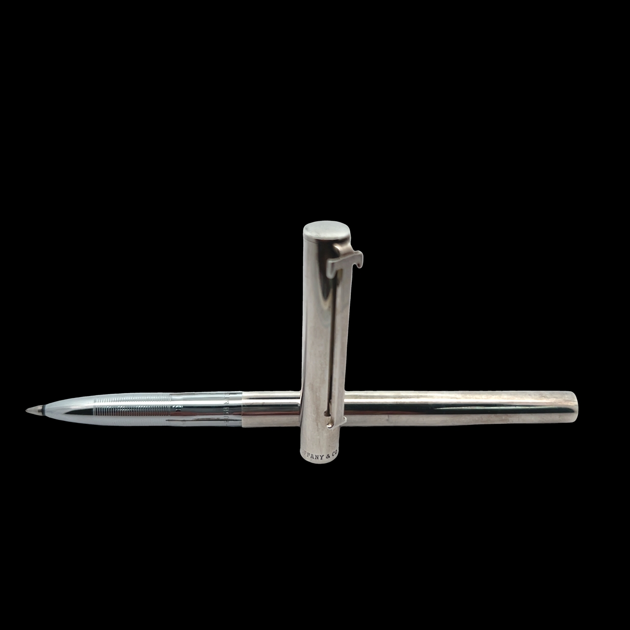 Tiffany & Co. Sterling Silver 925 T Clip Ballpoint Pen