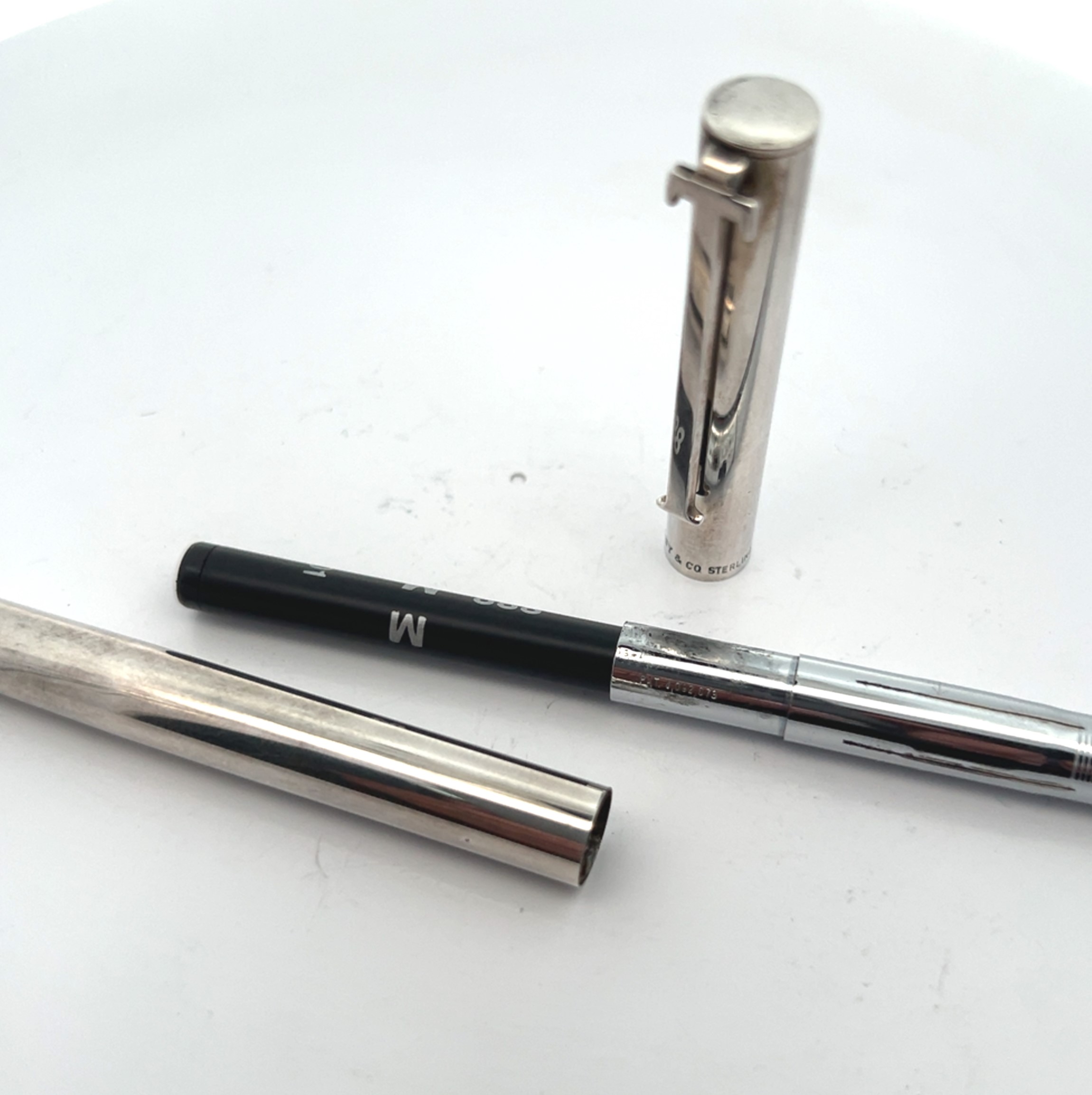 Tiffany & Co. Sterling Silver 925 T Clip Ballpoint Pen