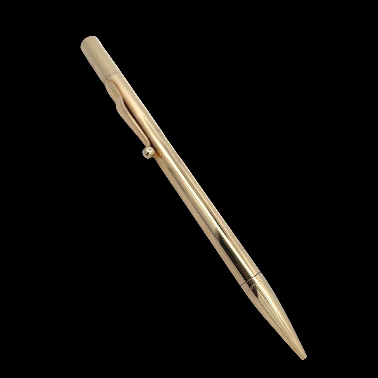 Cartier Vintage Solid 14k Yellow Gold Mechanical Twist Pencil
