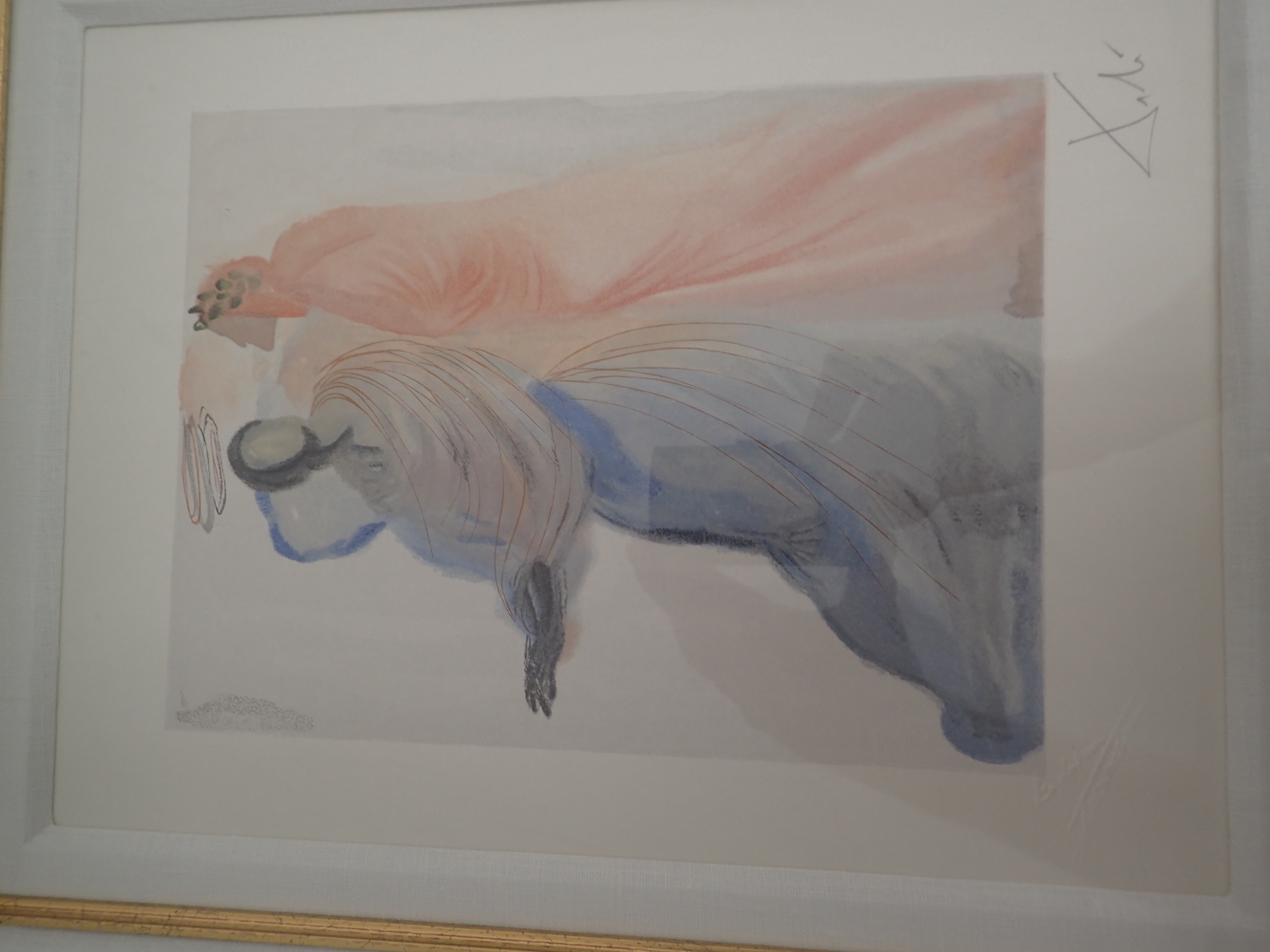Salvador Dali Wood Engraving in Color Hand Signed