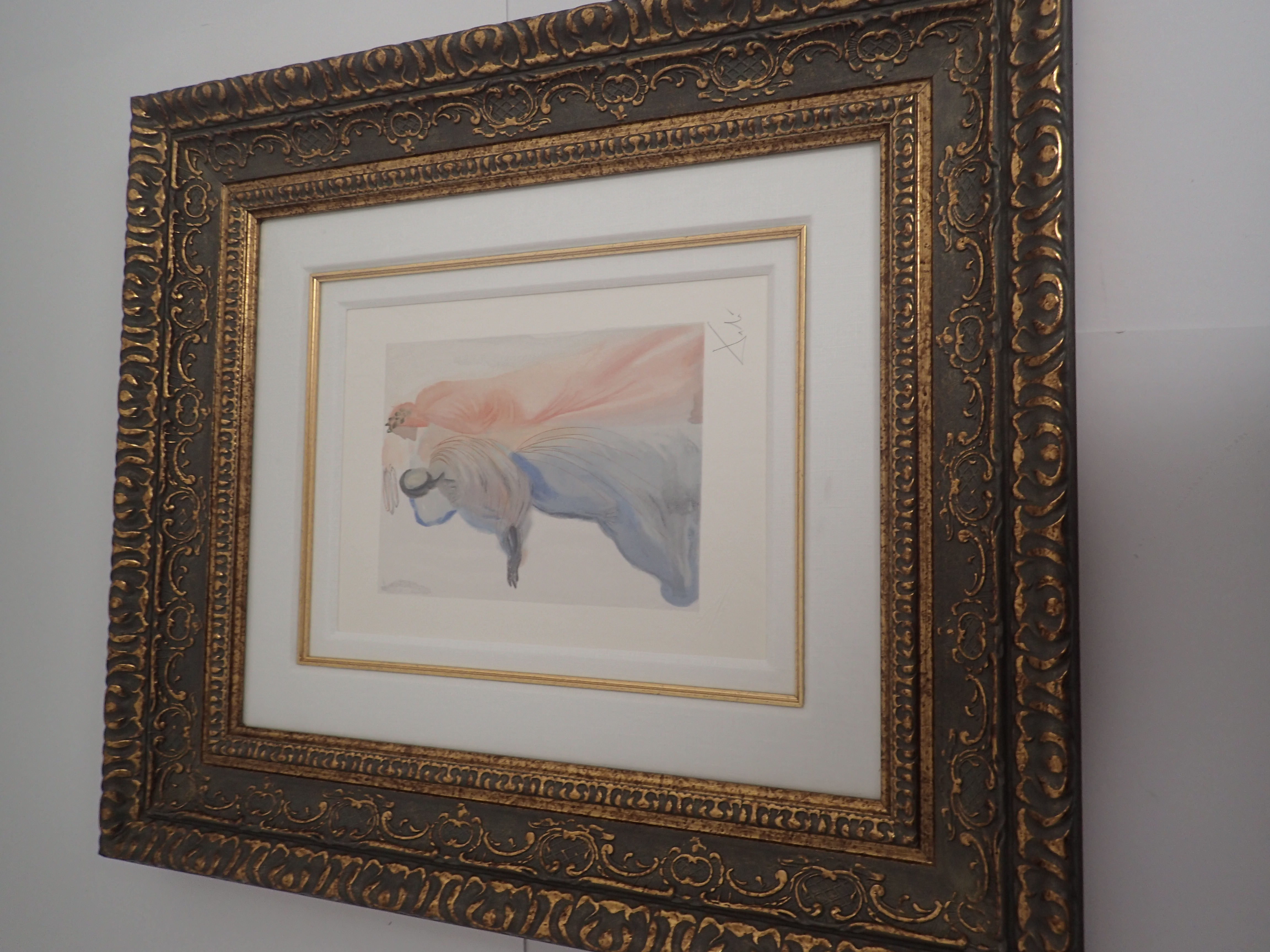 Salvador Dali Wood Engraving in Color Hand Signed