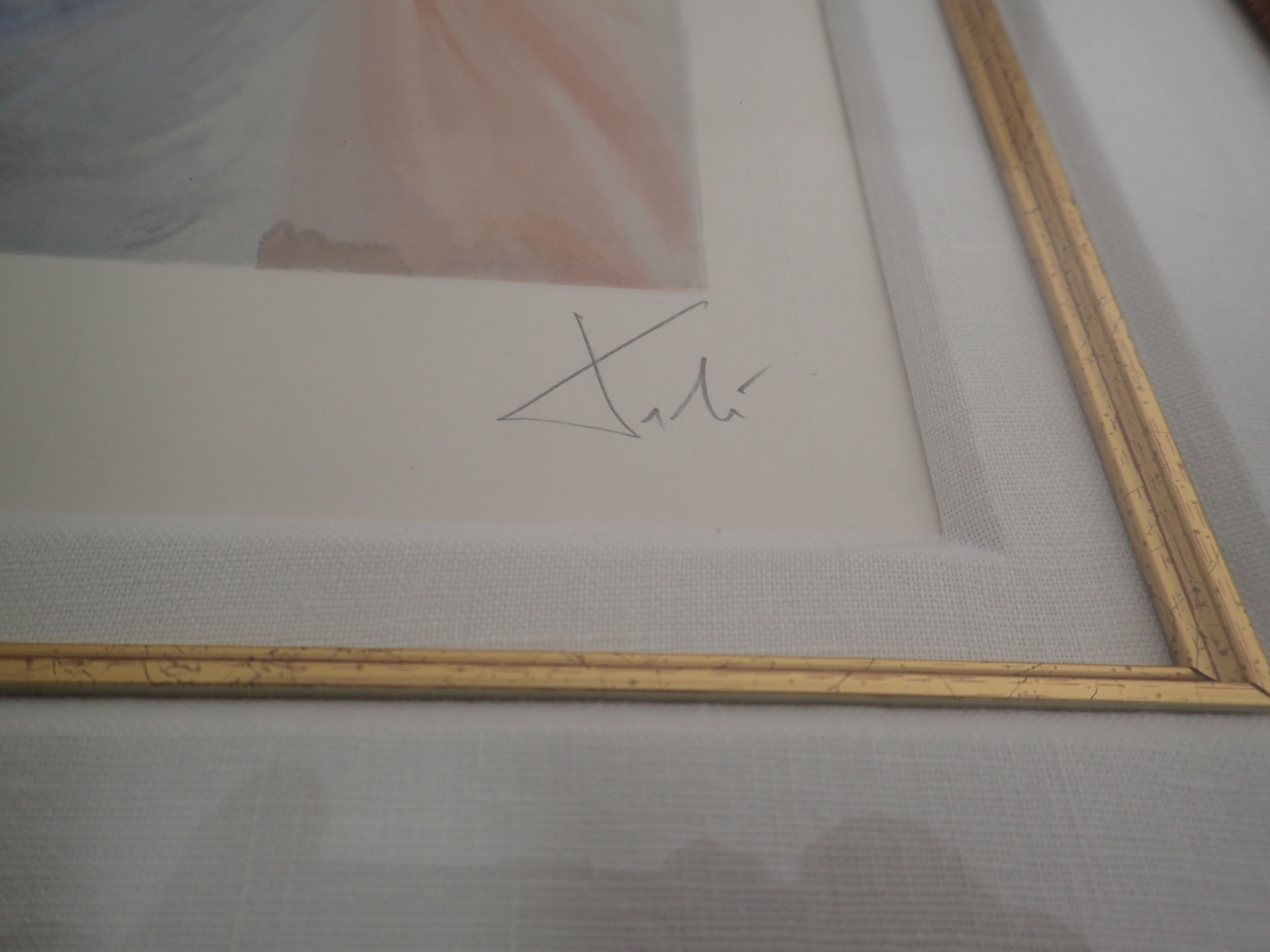 Salvador Dali Wood Engraving in Color Hand Signed
