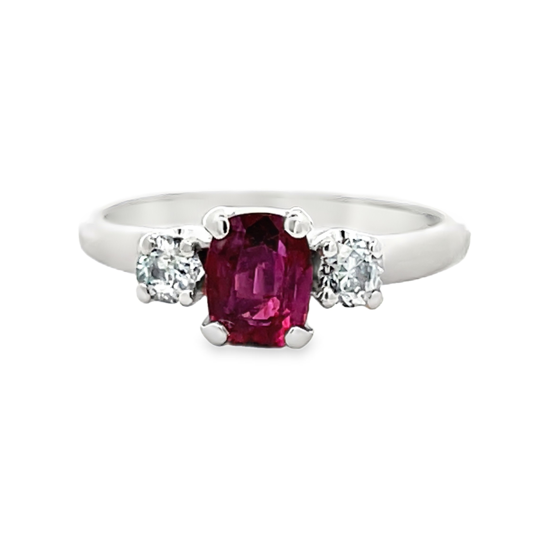 Spinel and Diamond Ring