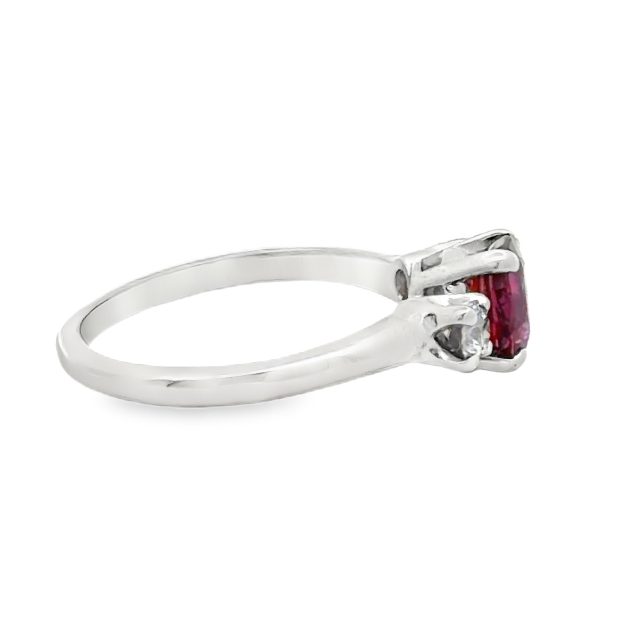 Spinel and Diamond Ring