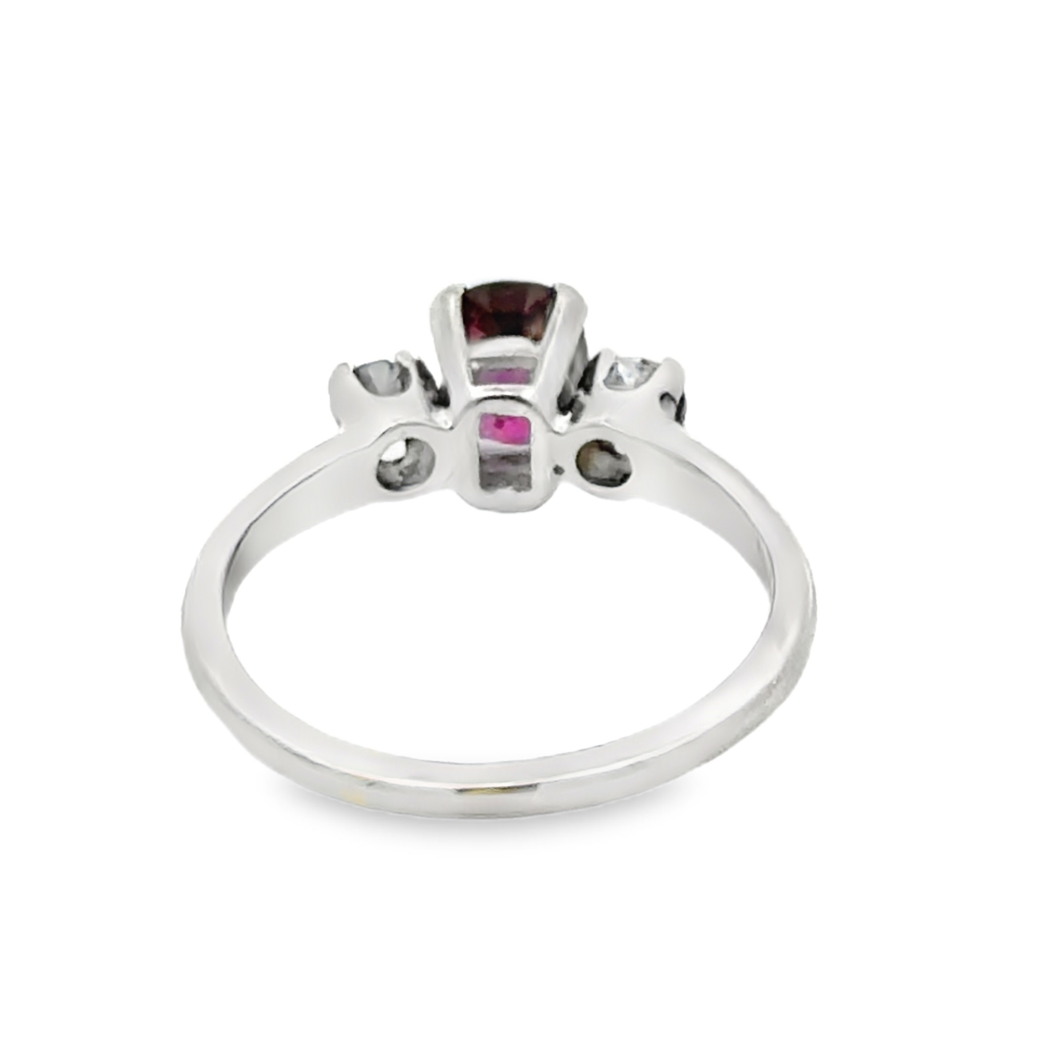 Spinel and Diamond Ring