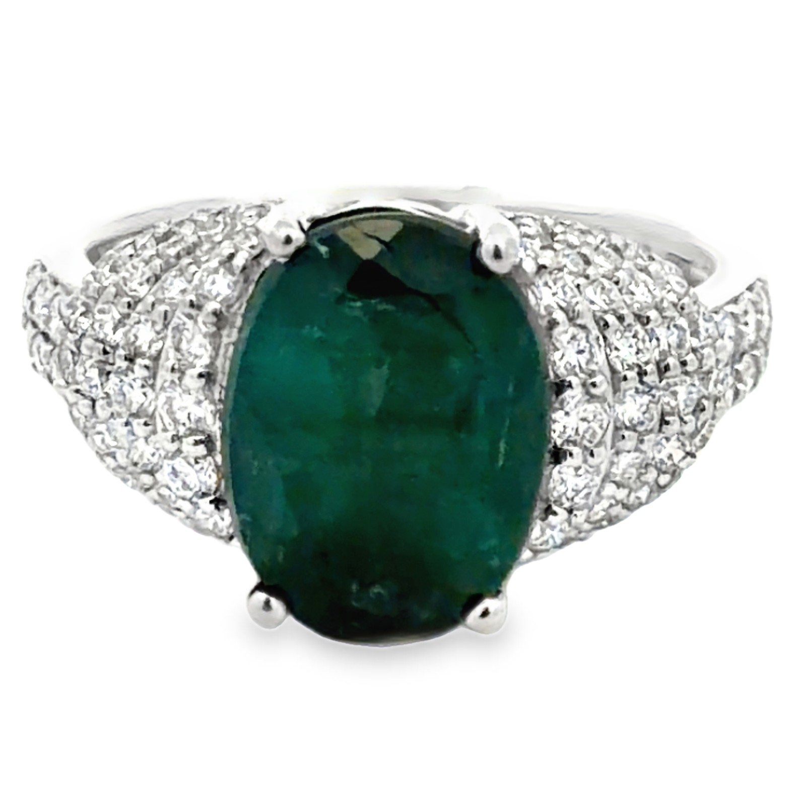 4 Carat Indicolite Tourmaline & Diamond Cocktail Ring