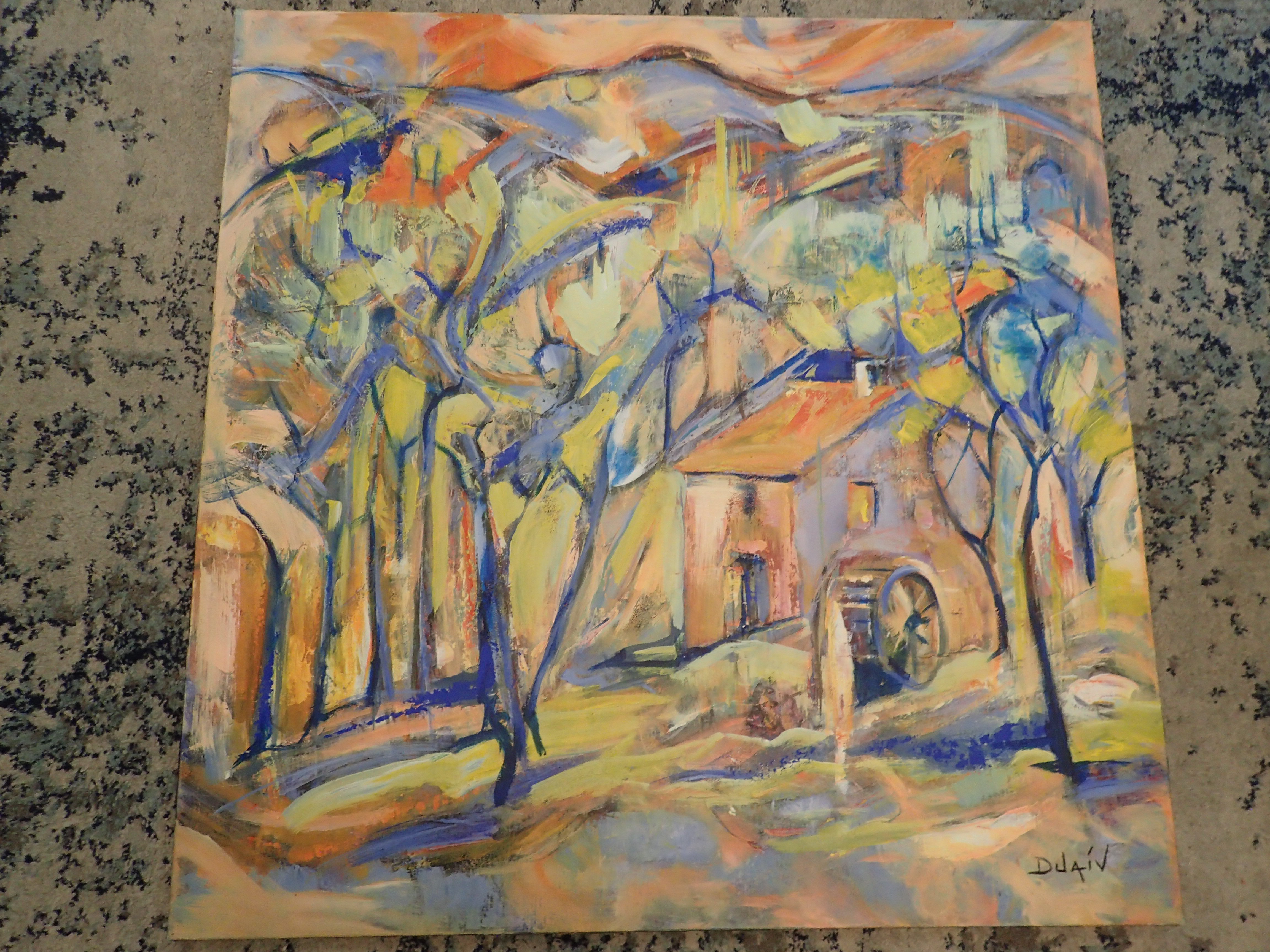 Duaiv Oil on Canvas Signed