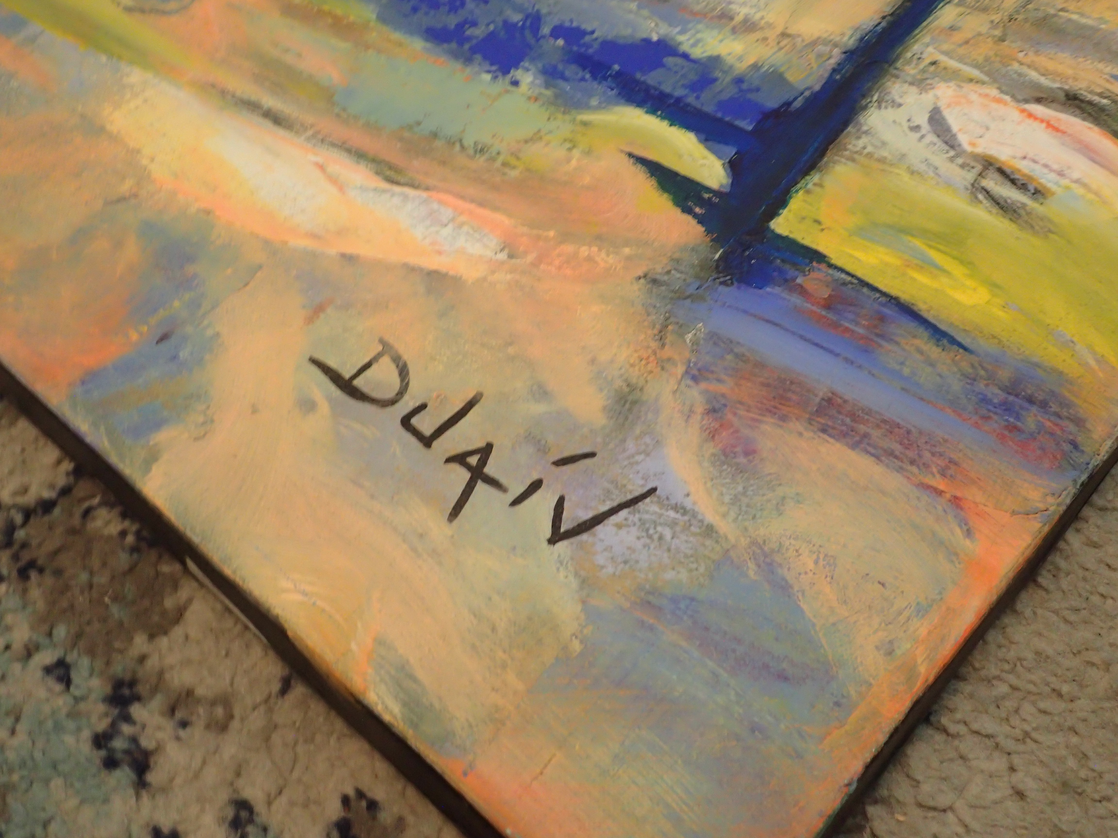 Duaiv Oil on Canvas Signed