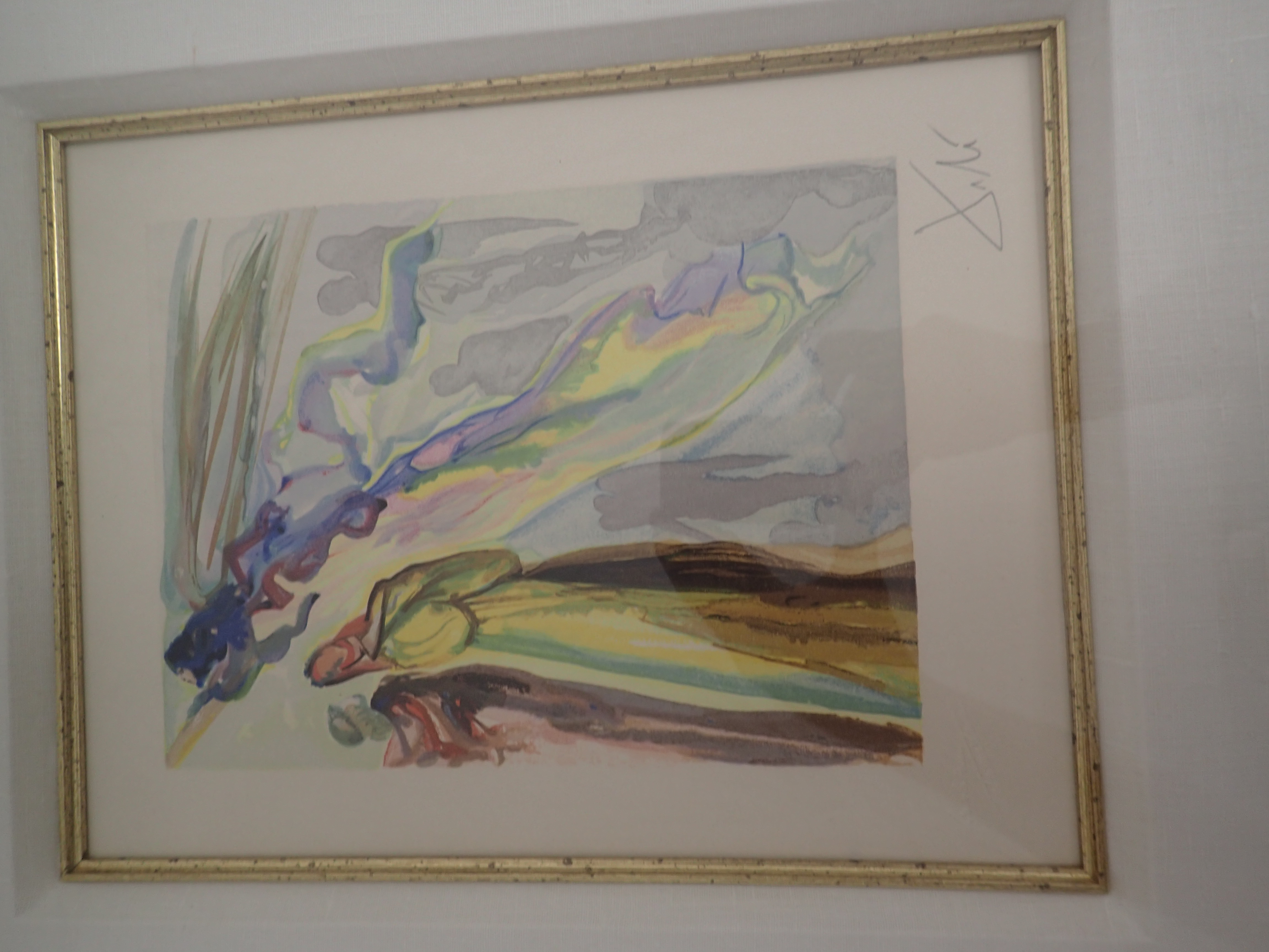 Salvador Dali Woodcut in Color Hand Signed