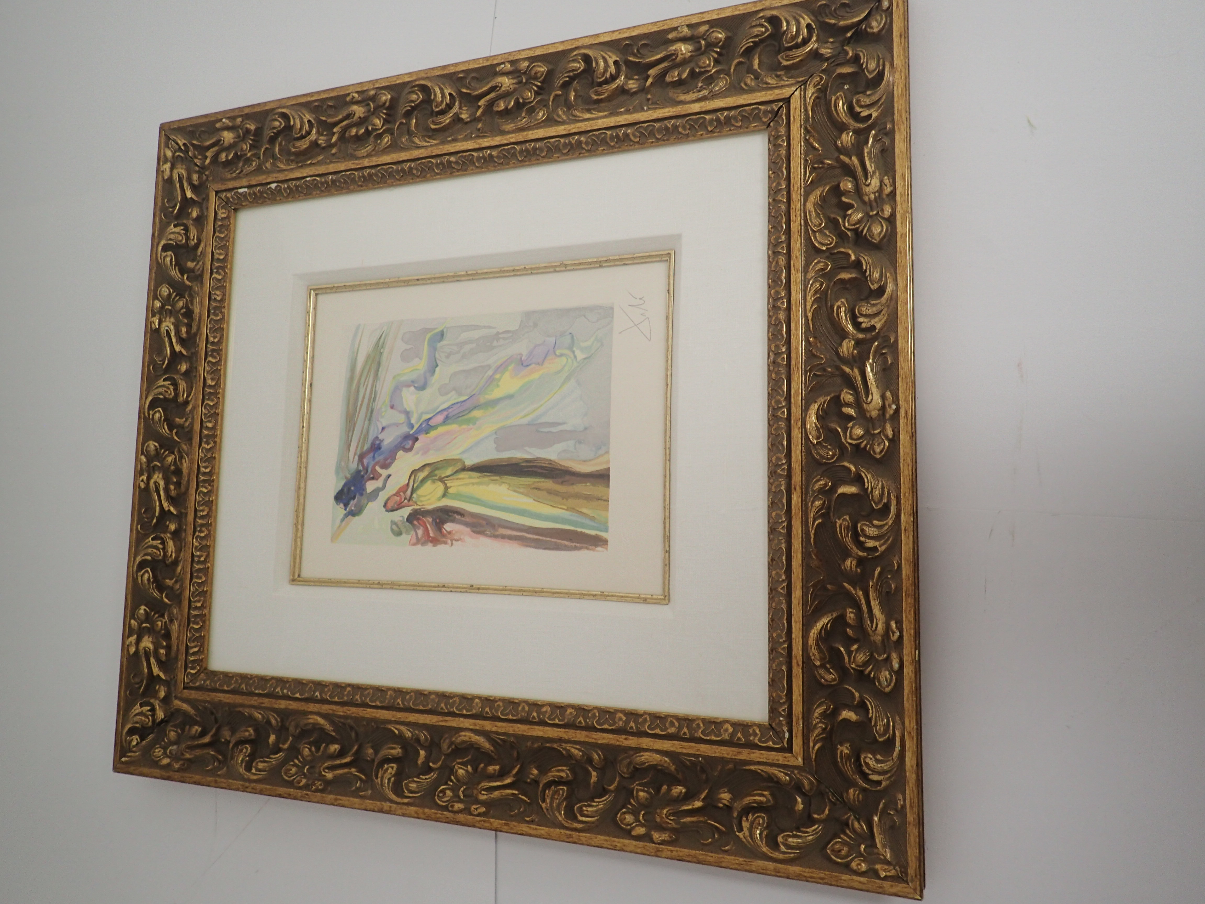Salvador Dali Woodcut in Color Hand Signed