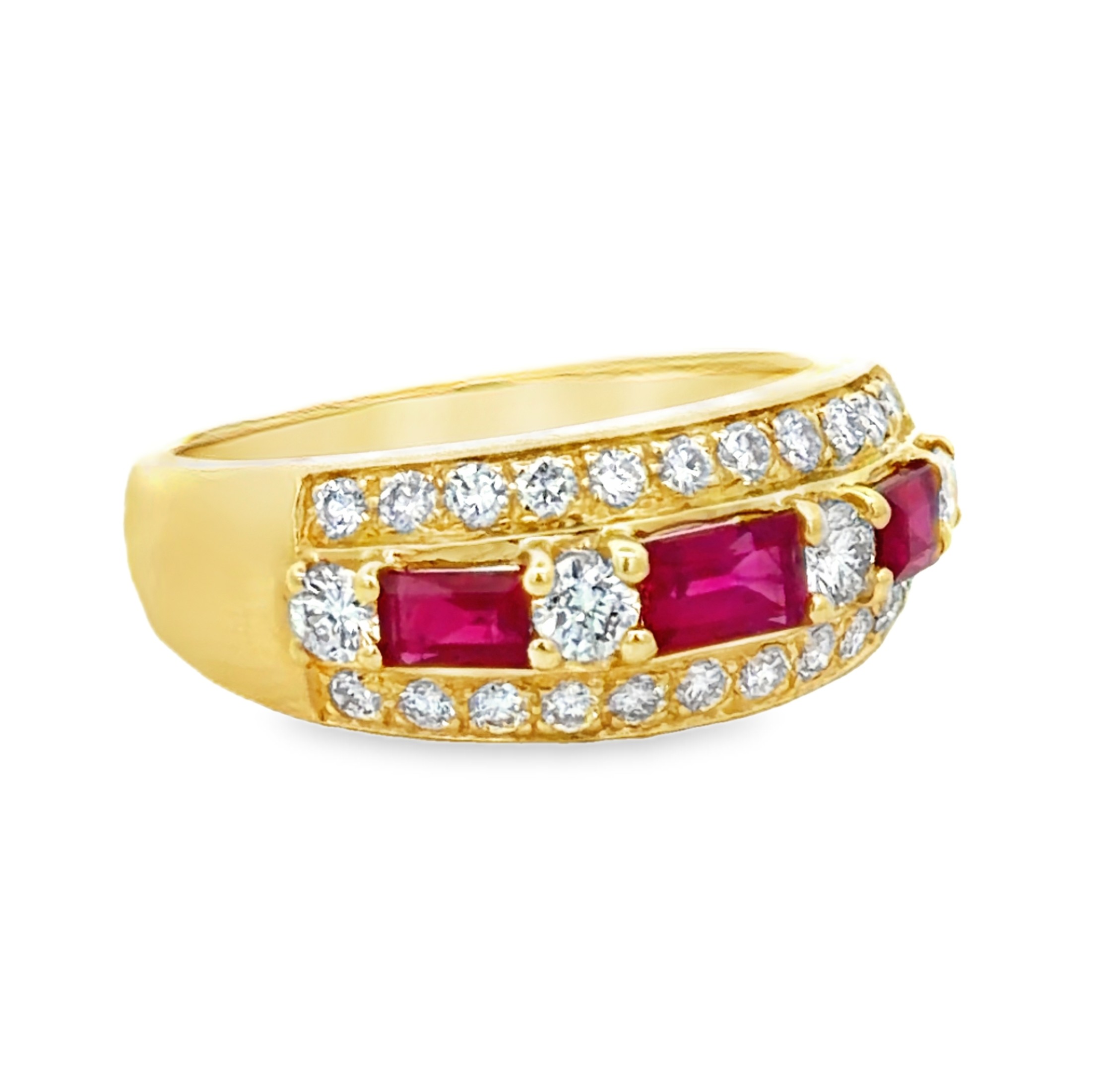 Natural Ruby and Diamond Ring
