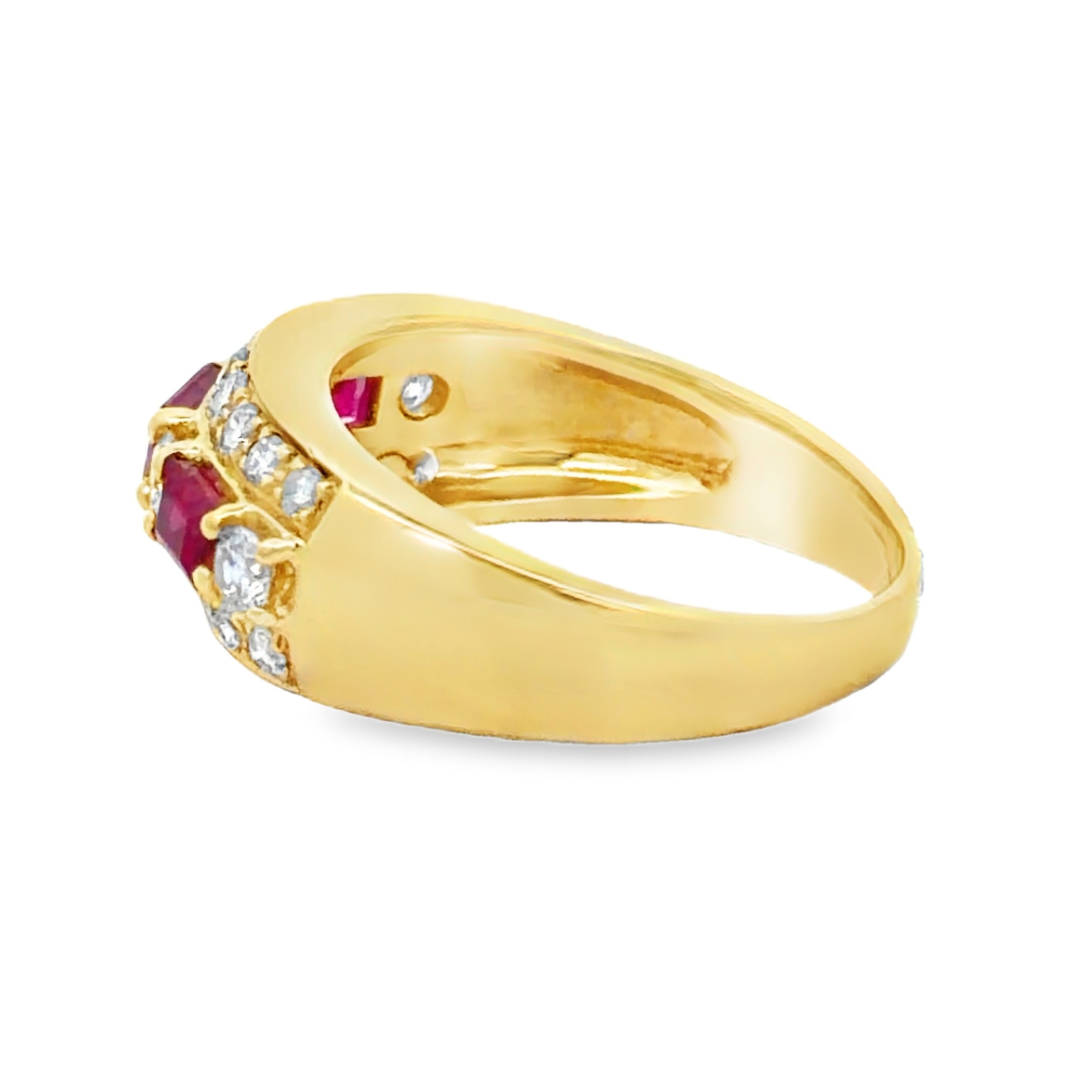 Natural Ruby and Diamond Ring