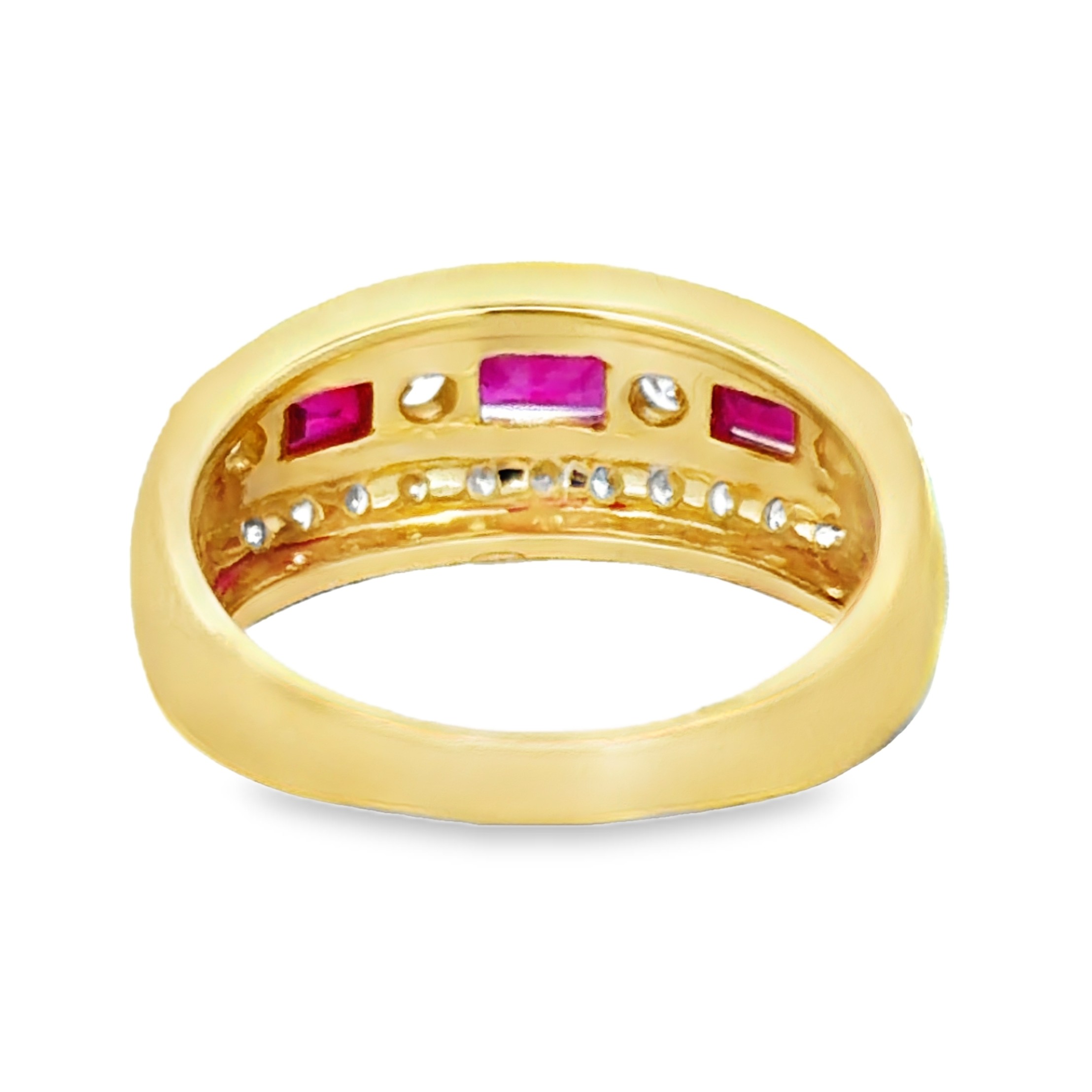 Natural Ruby and Diamond Ring