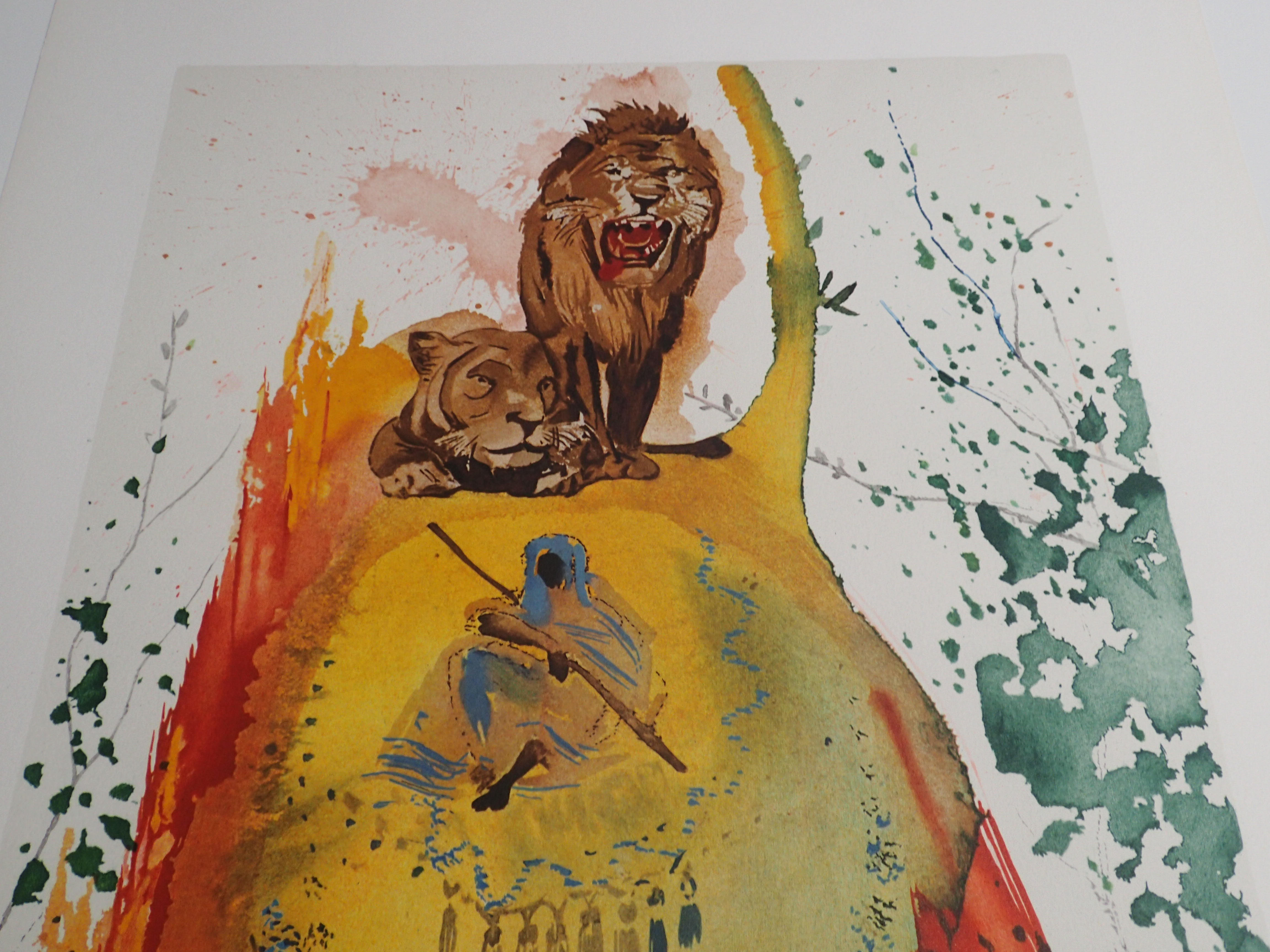 Salvador Dali Lithograph Hand Signed Dated 1975