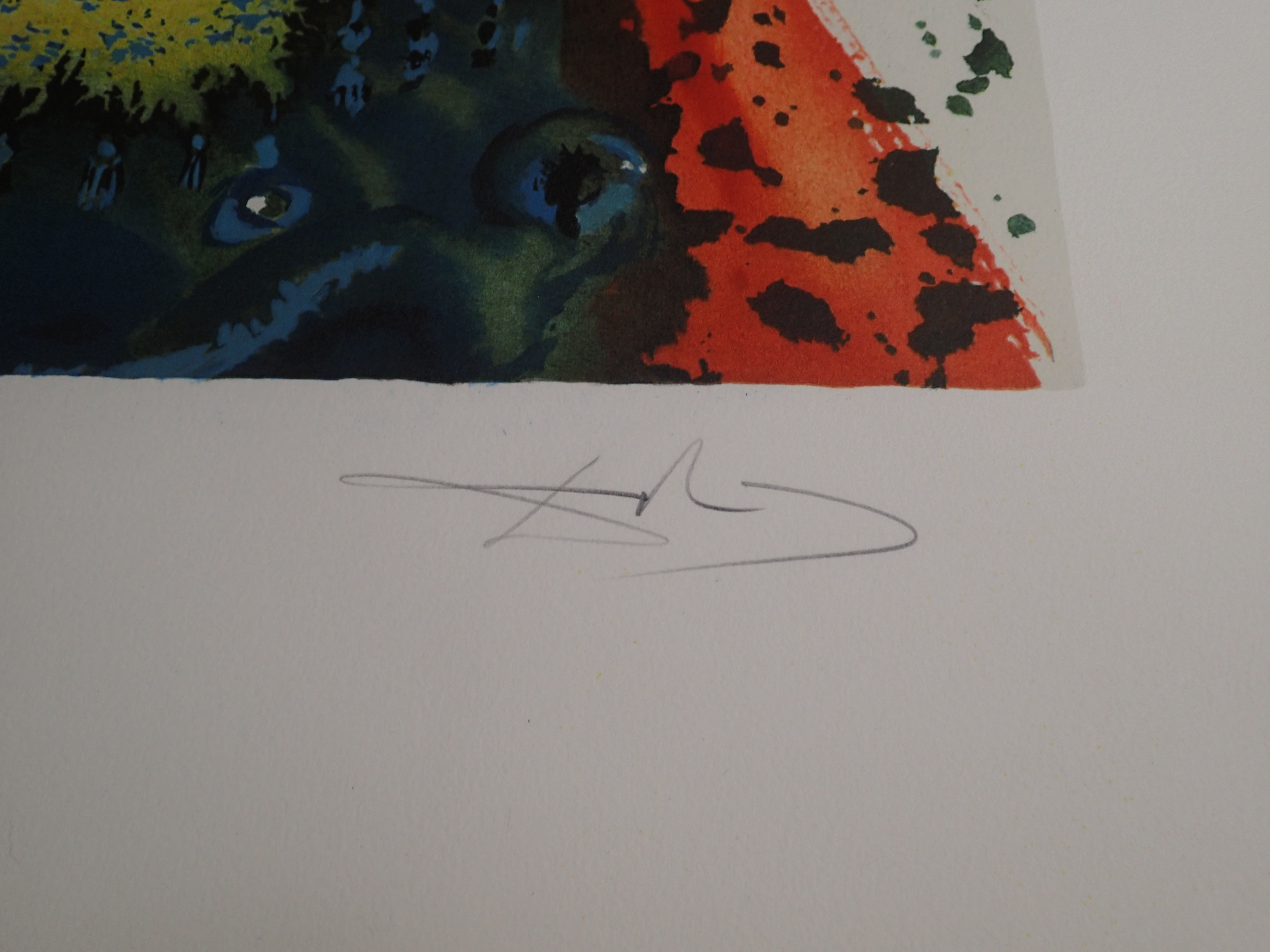 Salvador Dali Lithograph Hand Signed Dated 1975